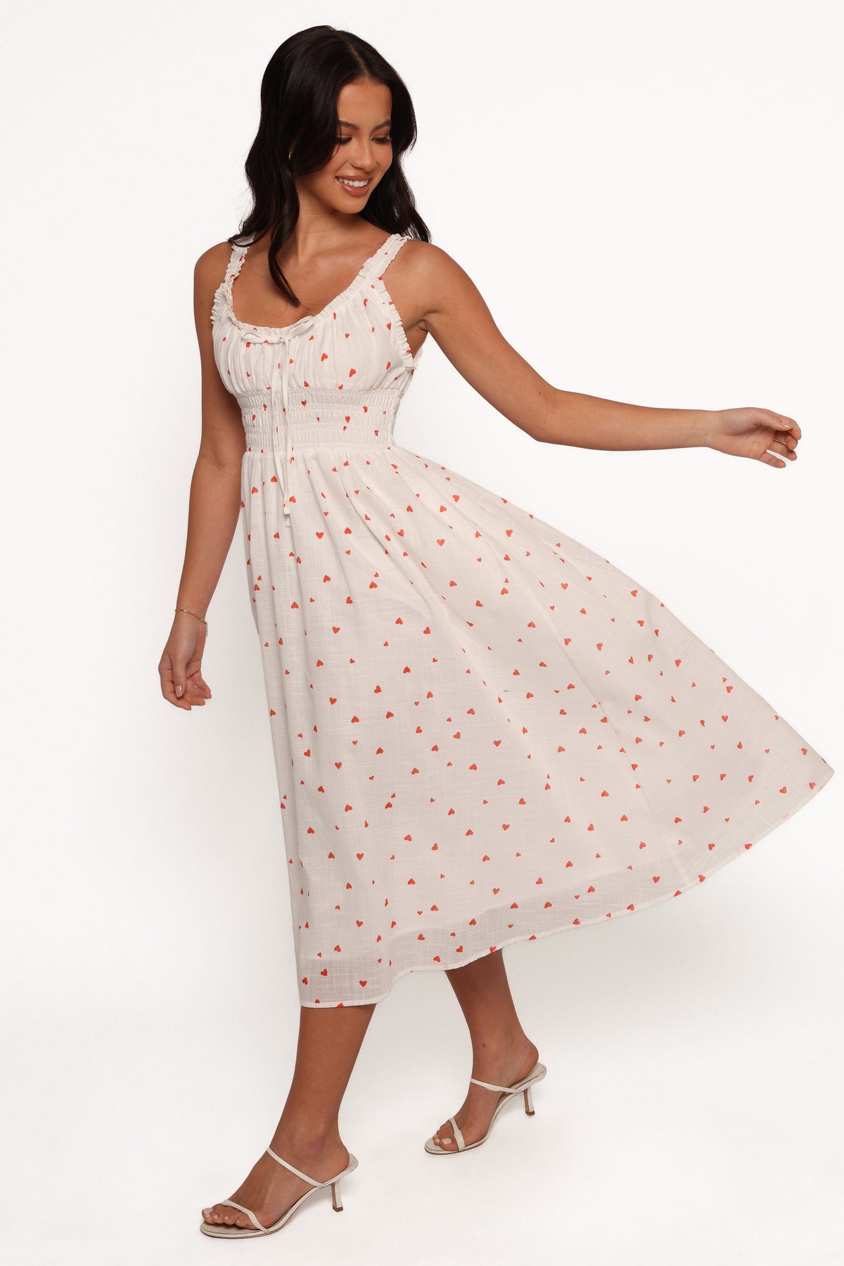 Auguste Midi Dress in Ditsy Heart – view 4 of 8