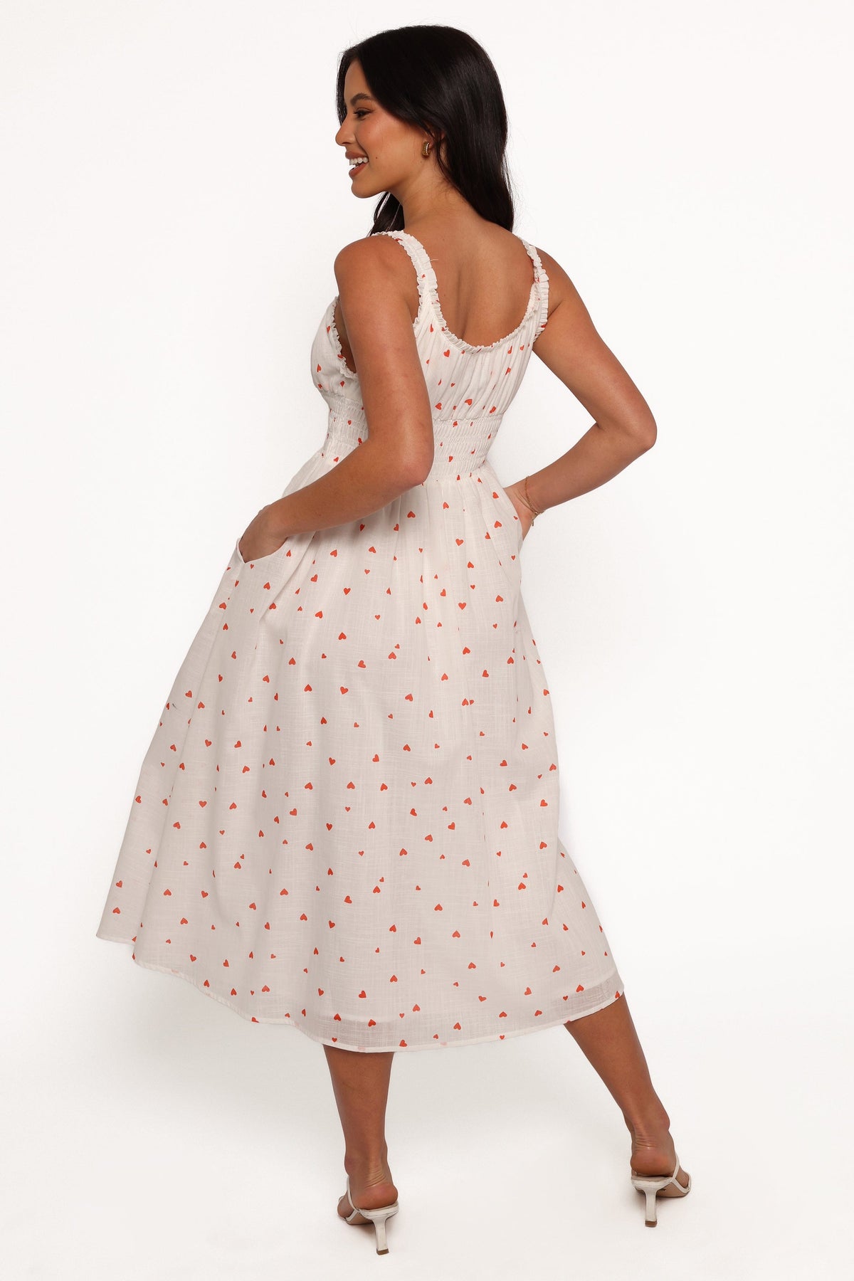 Auguste Midi Dress in Ditsy Heart – view 5 of 8