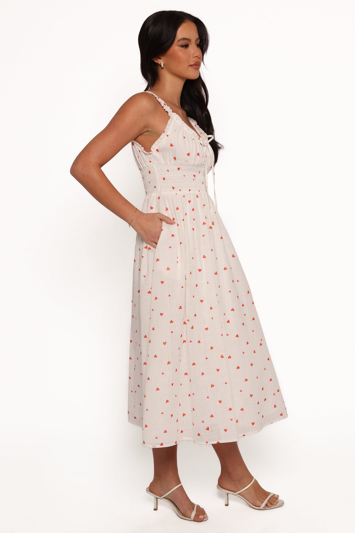 Auguste Midi Dress in Ditsy Heart – view 6 of 8
