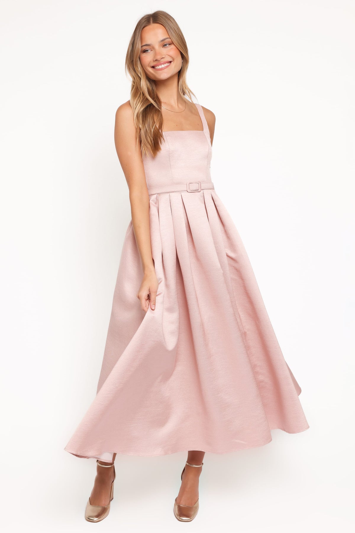 Augustine Midi Dress in Dusty Pink – view 5 of 7