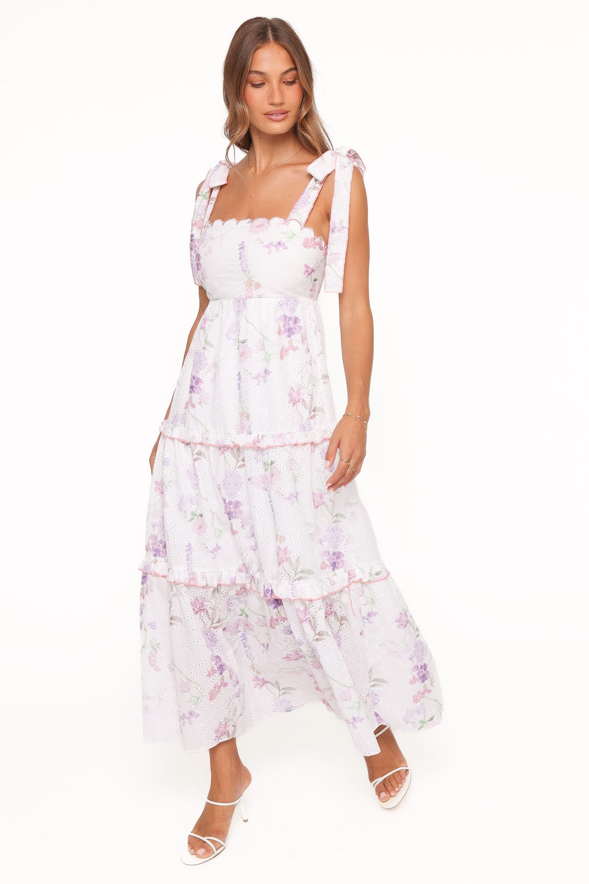 Aurelia Maxi Dress in Purple Floral – view 2 of 7