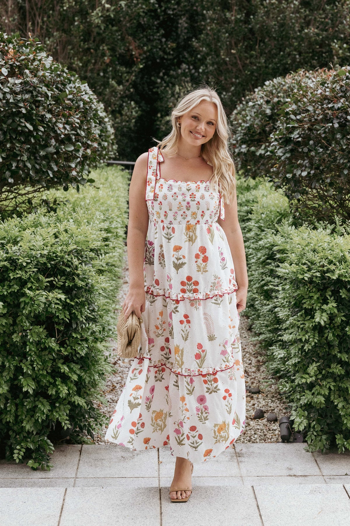 Aurelia Maxi Dress in White Floral – view 8 of 8