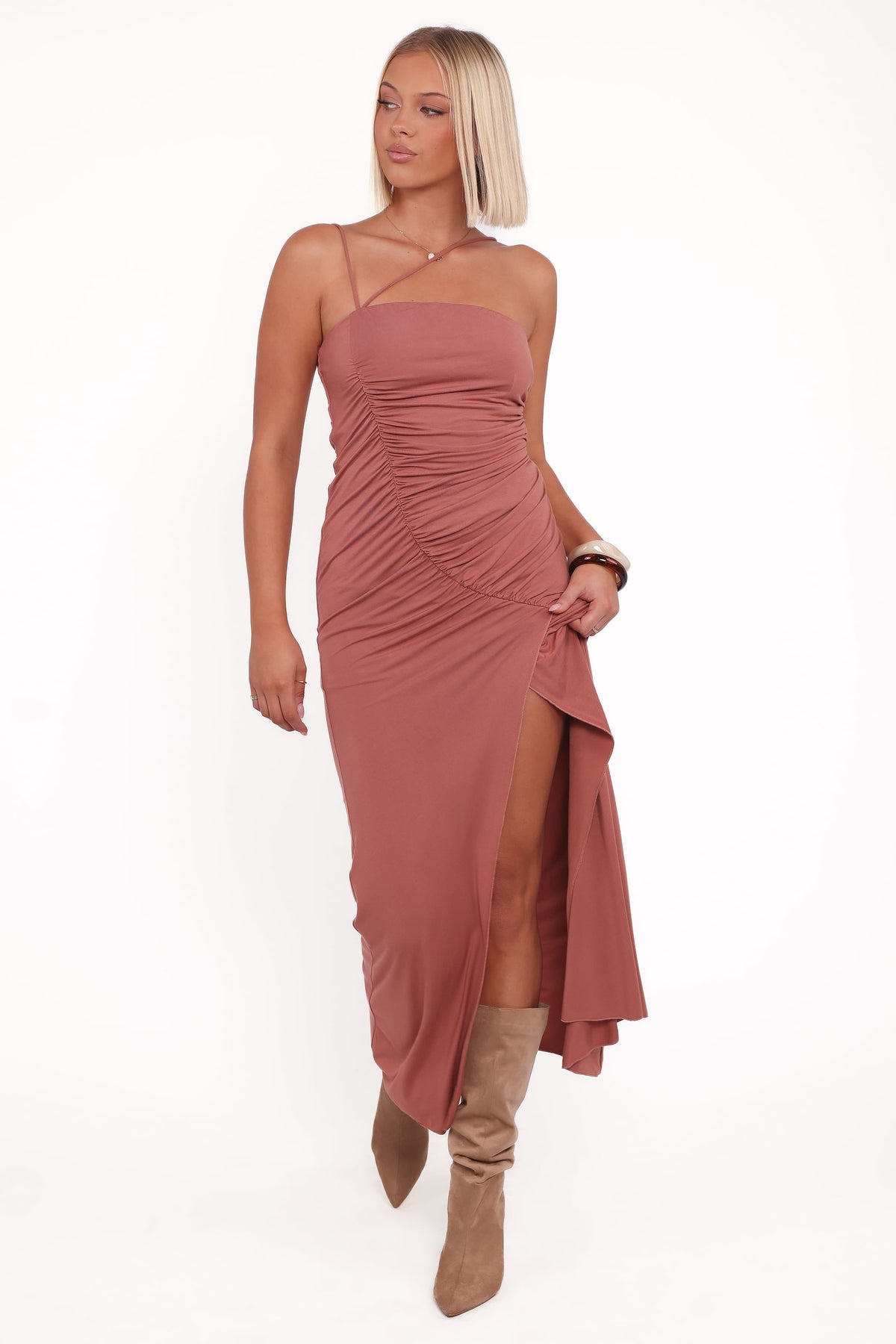 Avaline Maxi Dress in Terracotta – view 2 of 6
