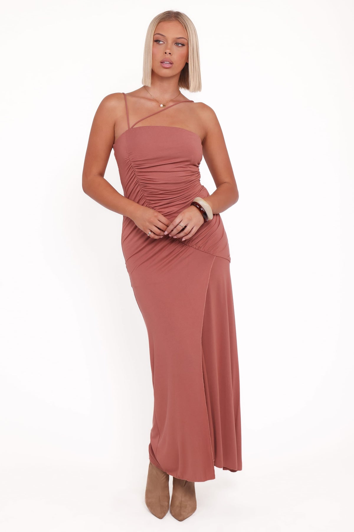 Avaline Maxi Dress in Terracotta – view 1 of 6