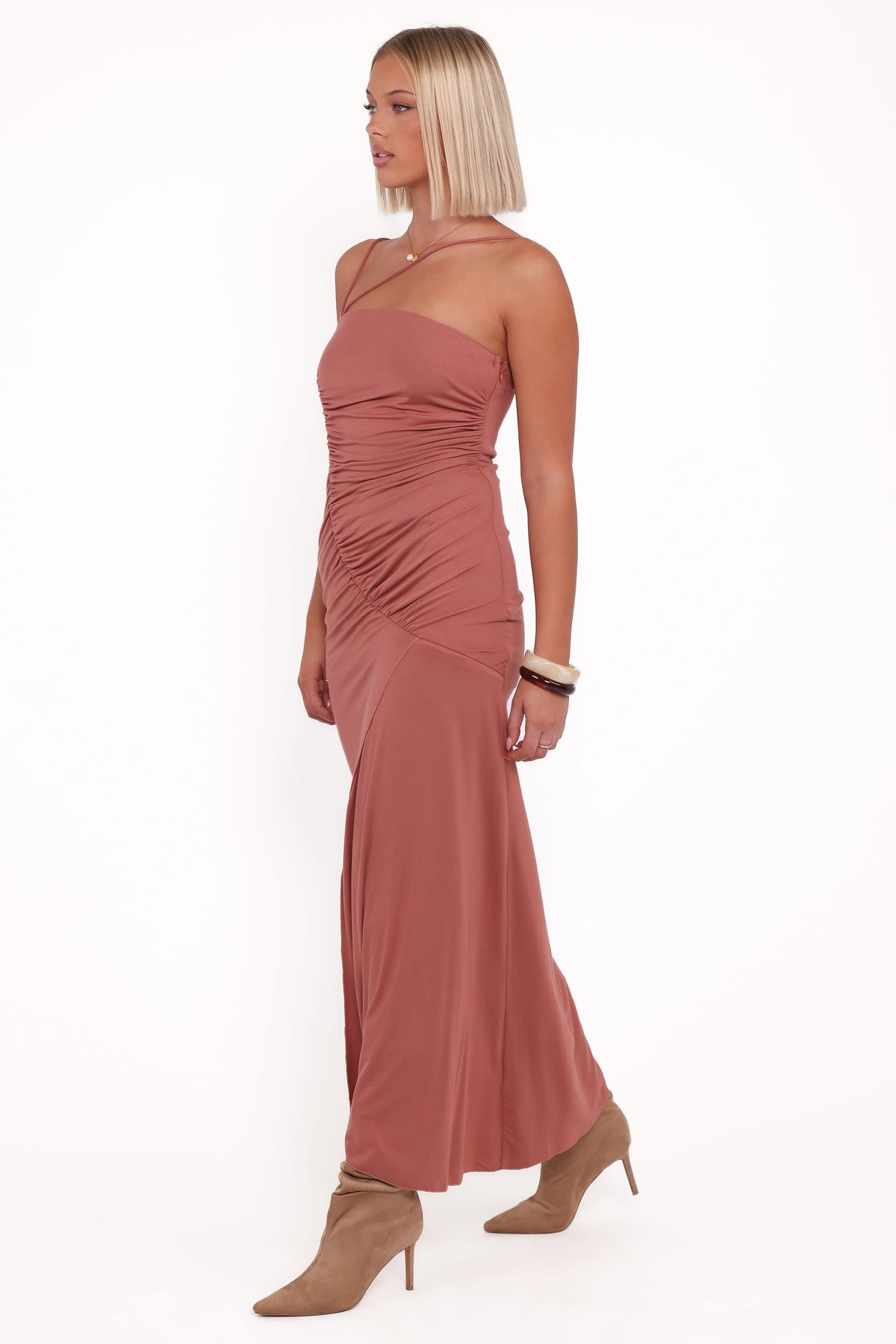 Avaline Maxi Dress in Terracotta – view 4 of 6