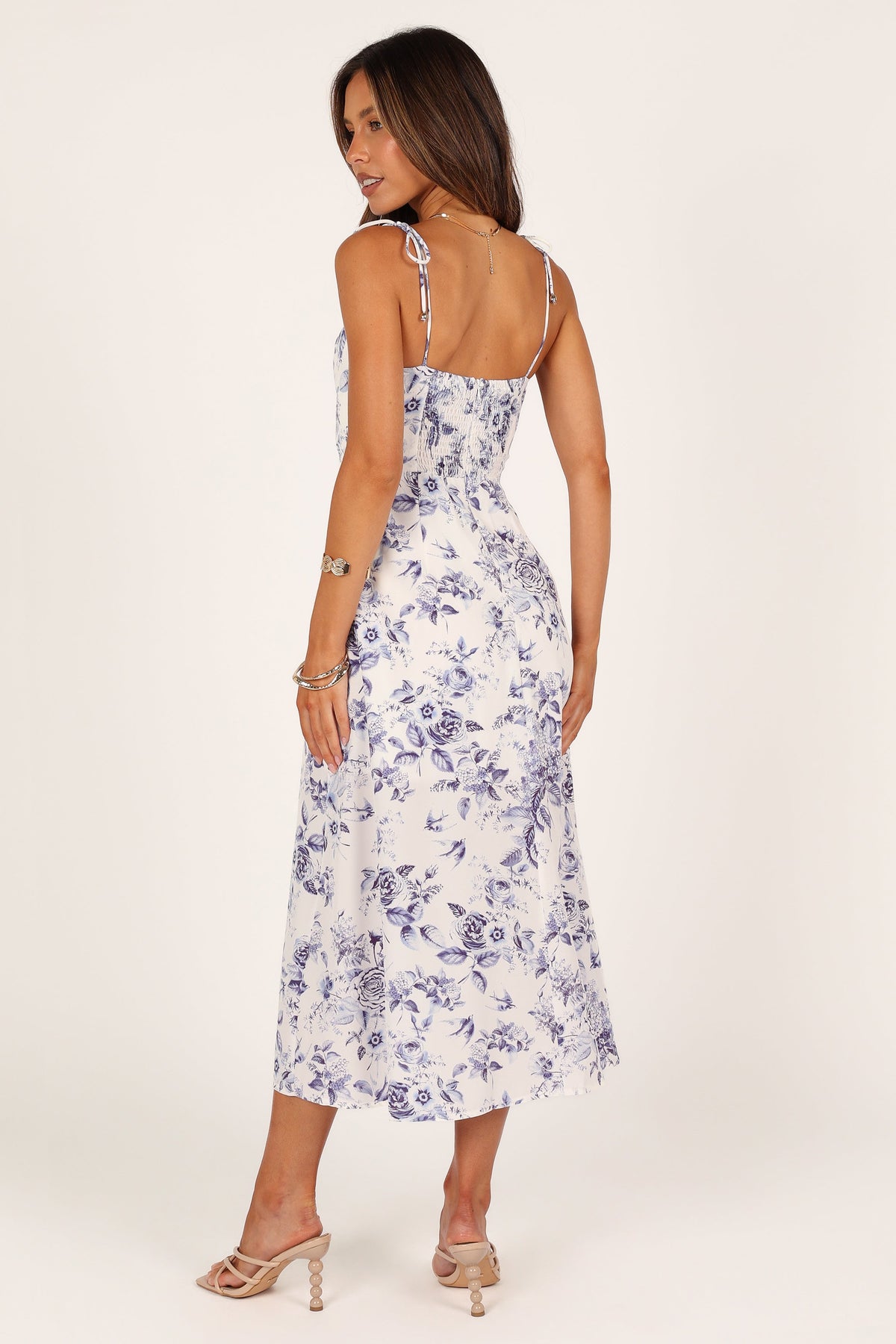 Azelia Dress in Blue Floral – view 2 of 6