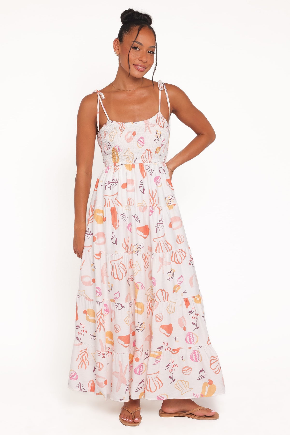 Bairbre Maxi Dress in Pink Beach Print – view 1 of 5