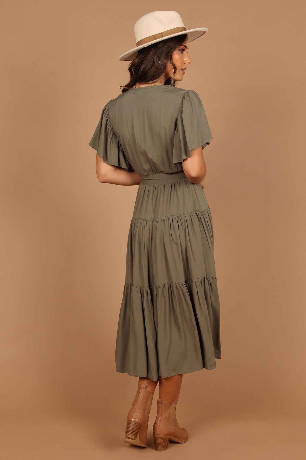 Barker Dress in Olive – view 6 of 8