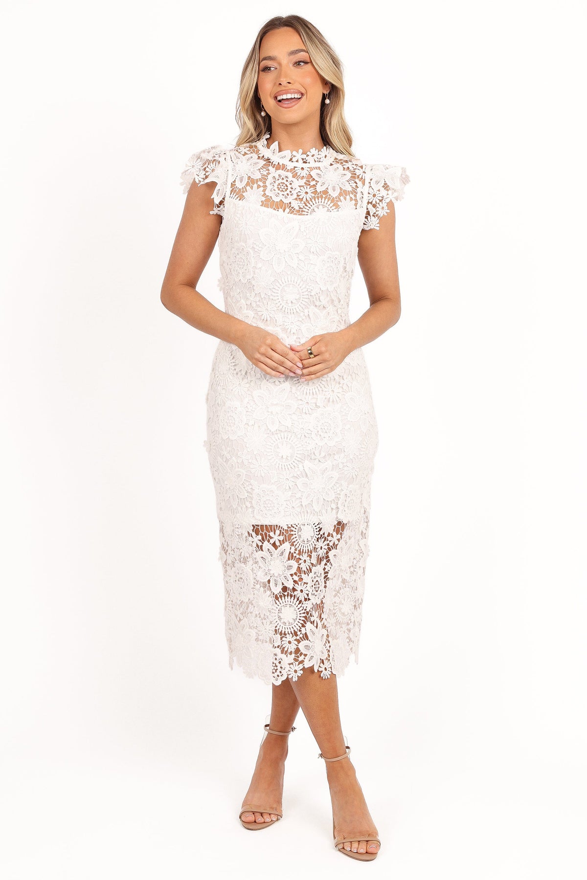 Becca Midi Dress in White – view 1 of 8