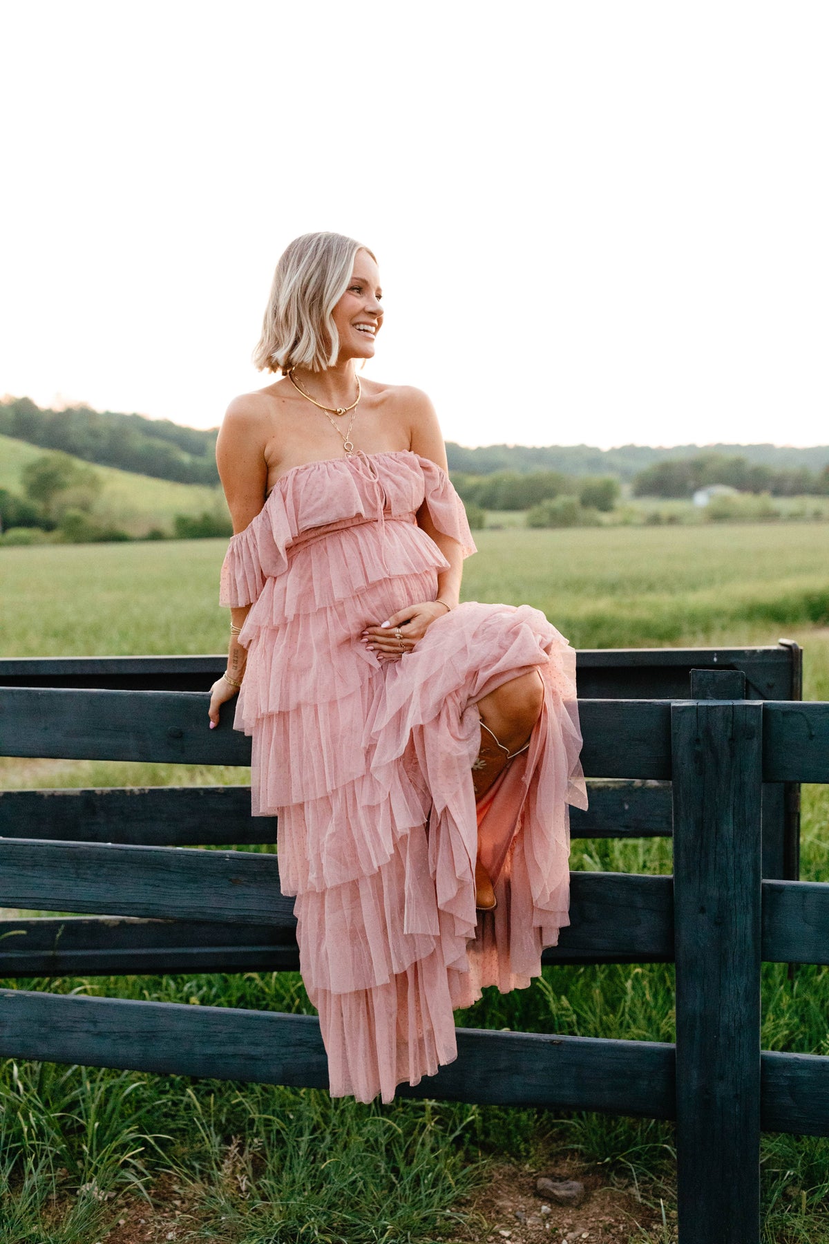 Belle Maxi Dress in Blush – view 1 of 10