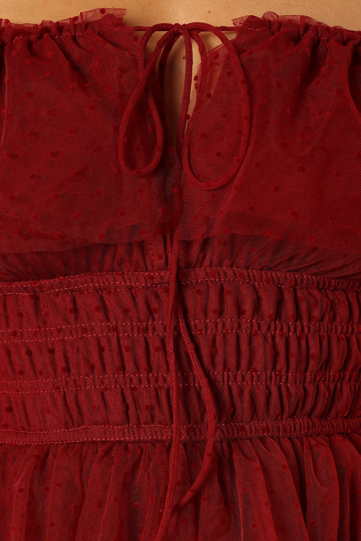 Belle Maxi Dress in Burgundy – view 9 of 9