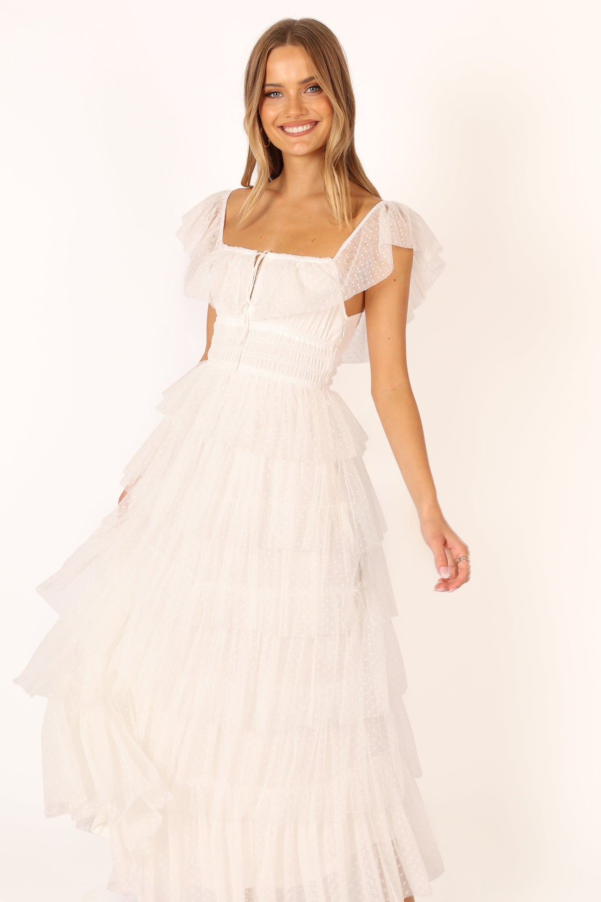 Belle Maxi Dress in Off White – view 2 of 11