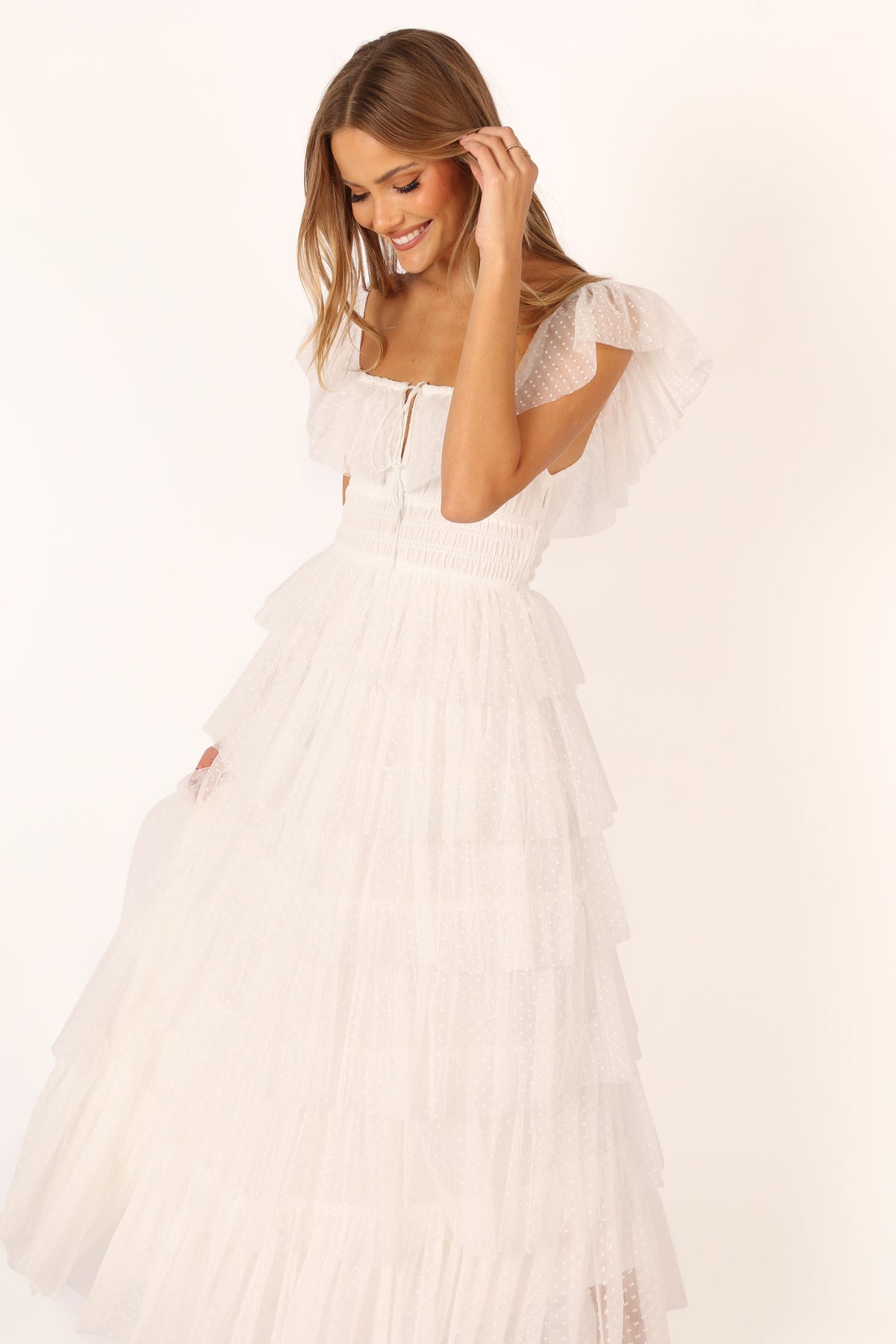Belle Maxi Dress in Off White – view 4 of 11