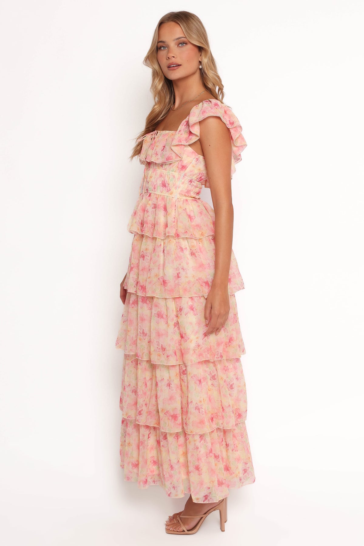 Belle Maxi Dress in Pink Floral – view 5 of 9