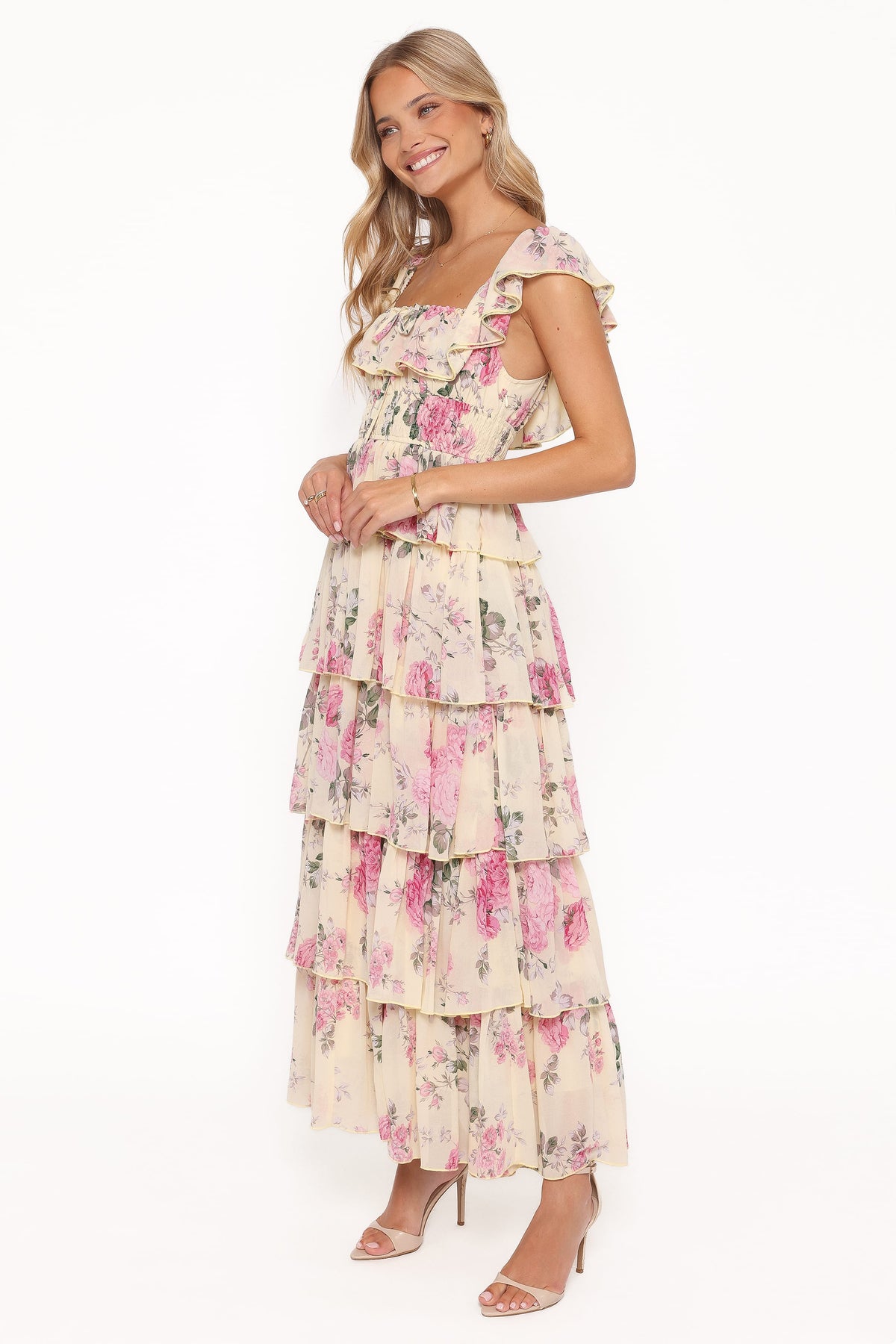 Belle Maxi Dress in Yellow Floral – view 4 of 8