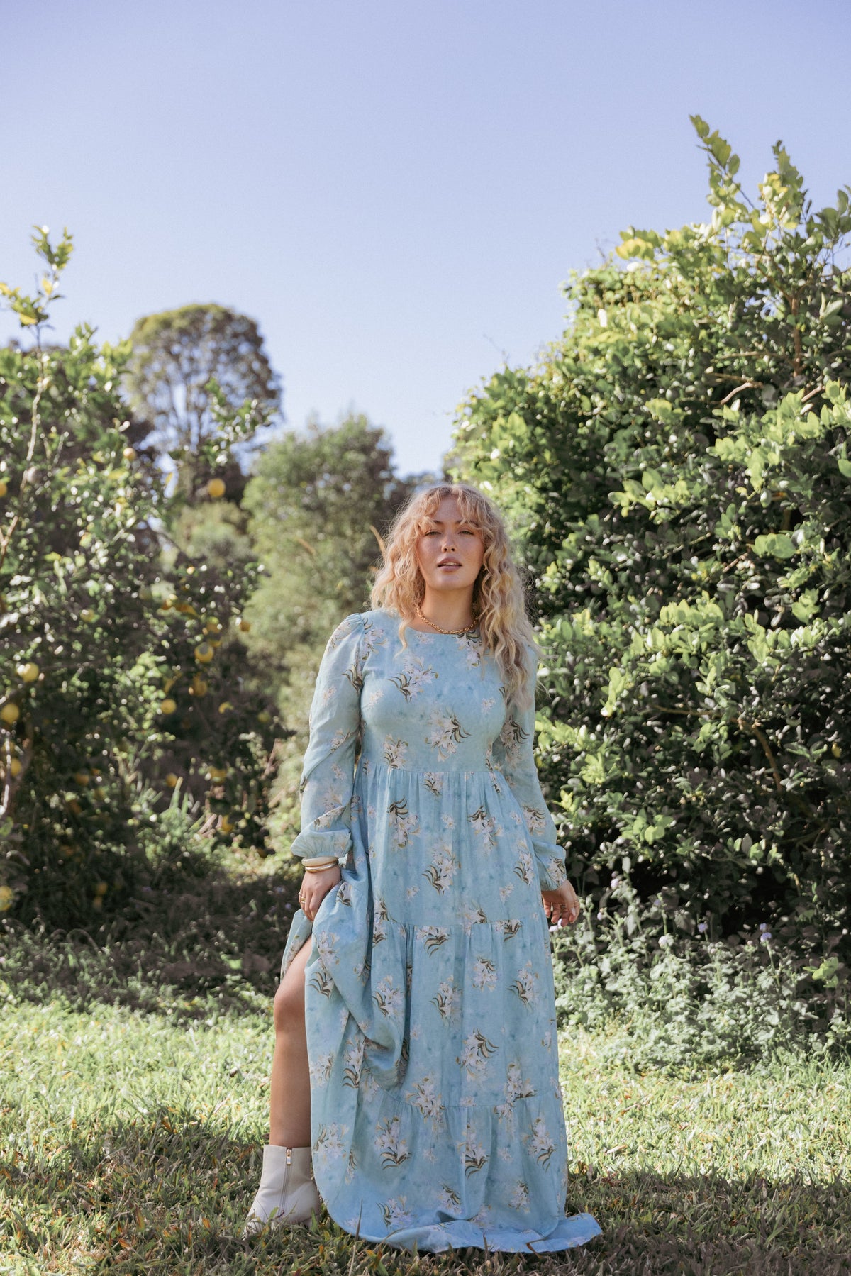 Bernice Maxi Dress in Blue Floral – view 1 of 6