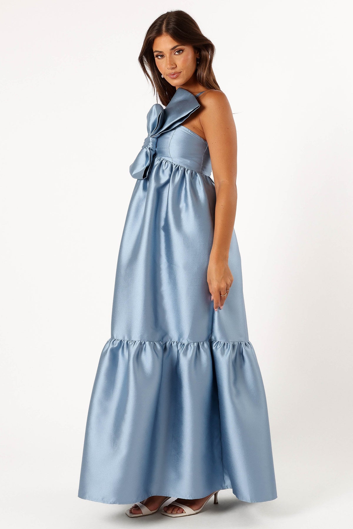 Betina Bow Front Maxi Dress in Blue – view 4 of 9