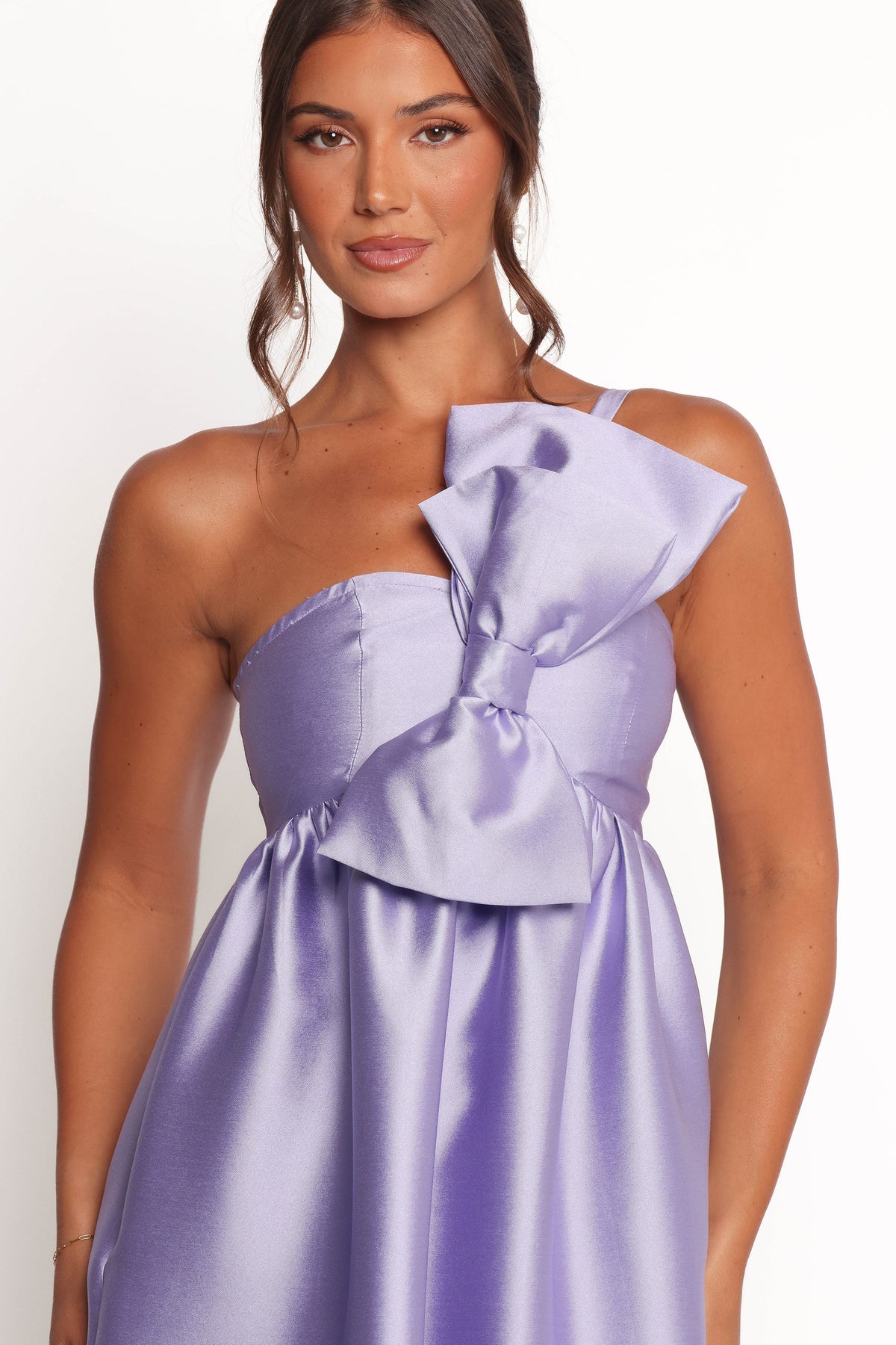 Betina Bow Front Maxi Dress in Lilac – view 3 of 8