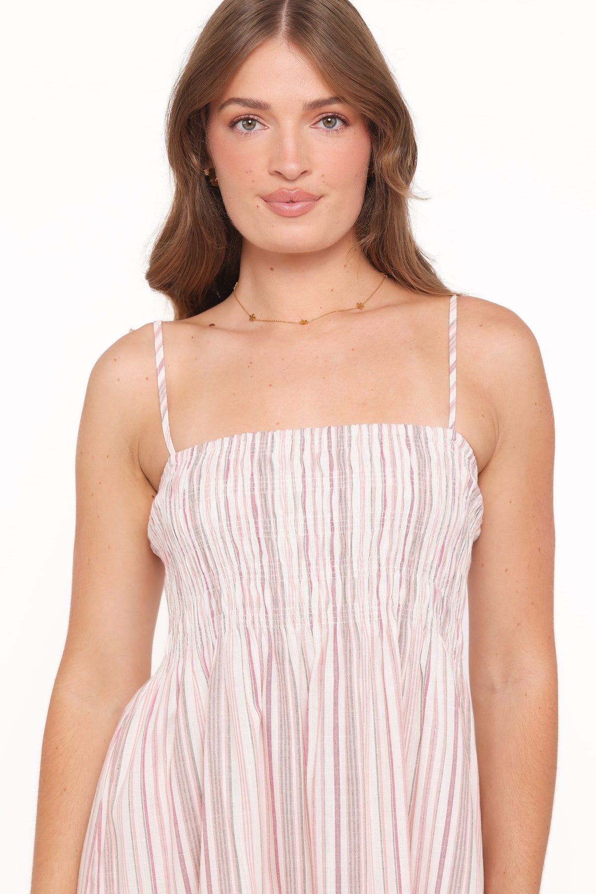 Bindy Maxi Dress in Pink Stripe – view 2 of 6