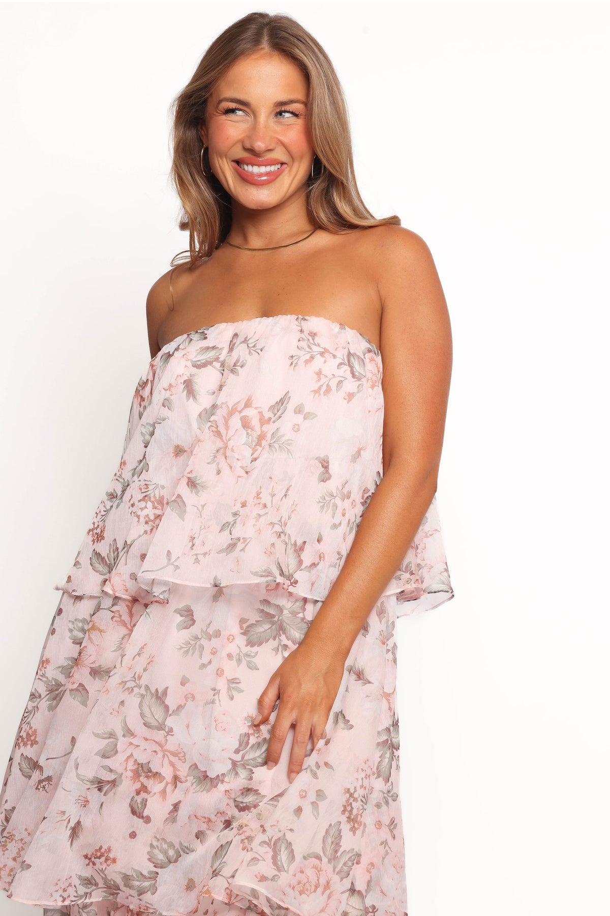 Bloom Strapless Maxi Dress in Floral – view 3 of 9