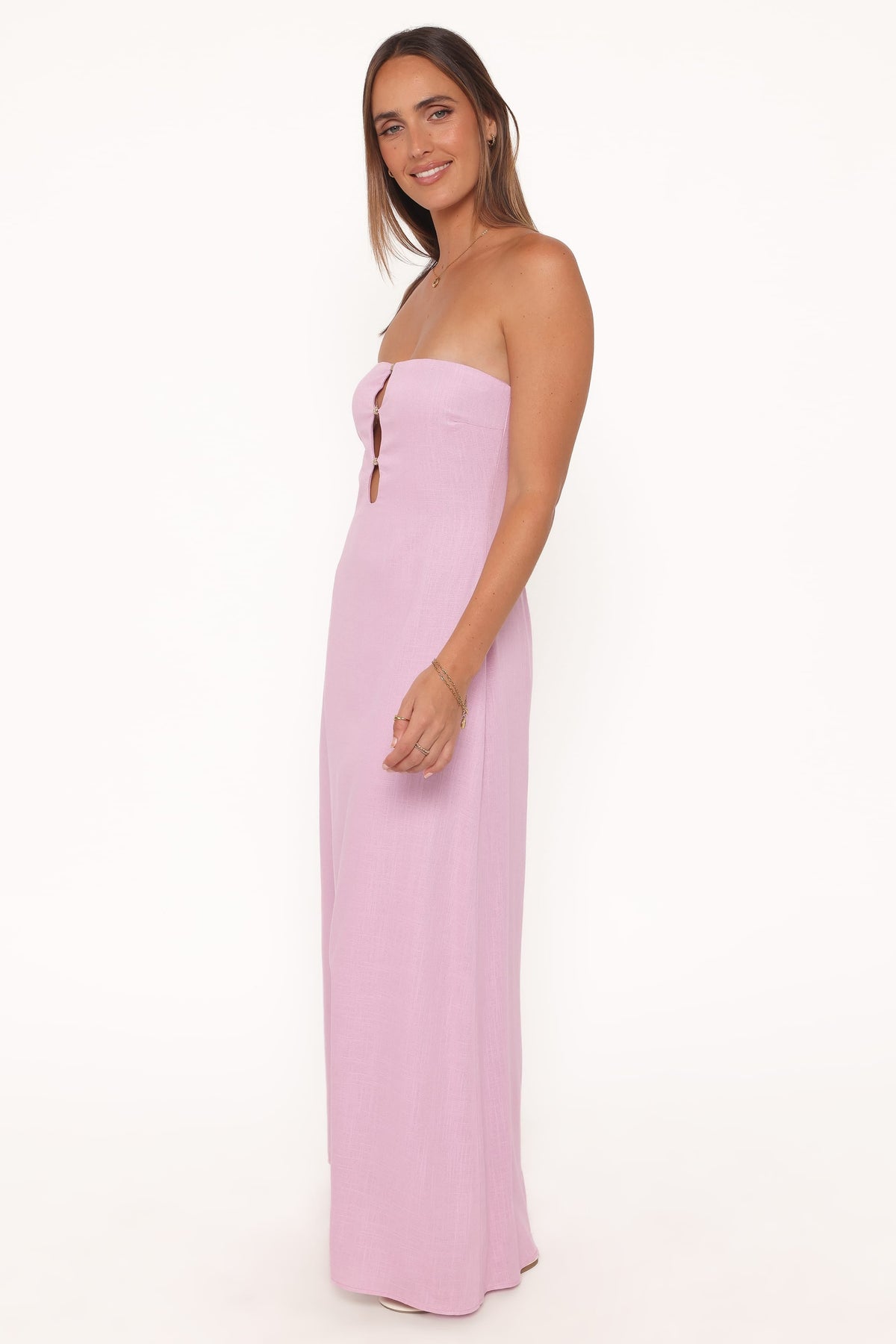 Bolton Strapless Maxi Dress in Lavender – view 3 of 6