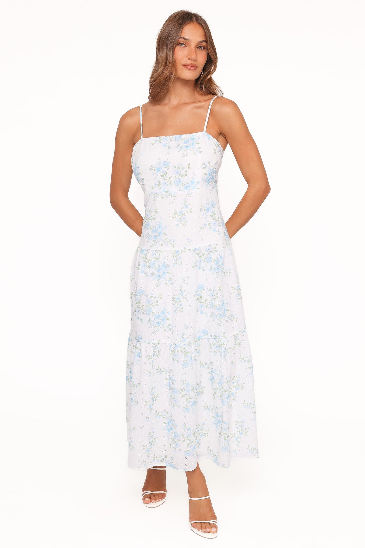 Botanique Midi Dress in Blue Floral – view 2 of 8