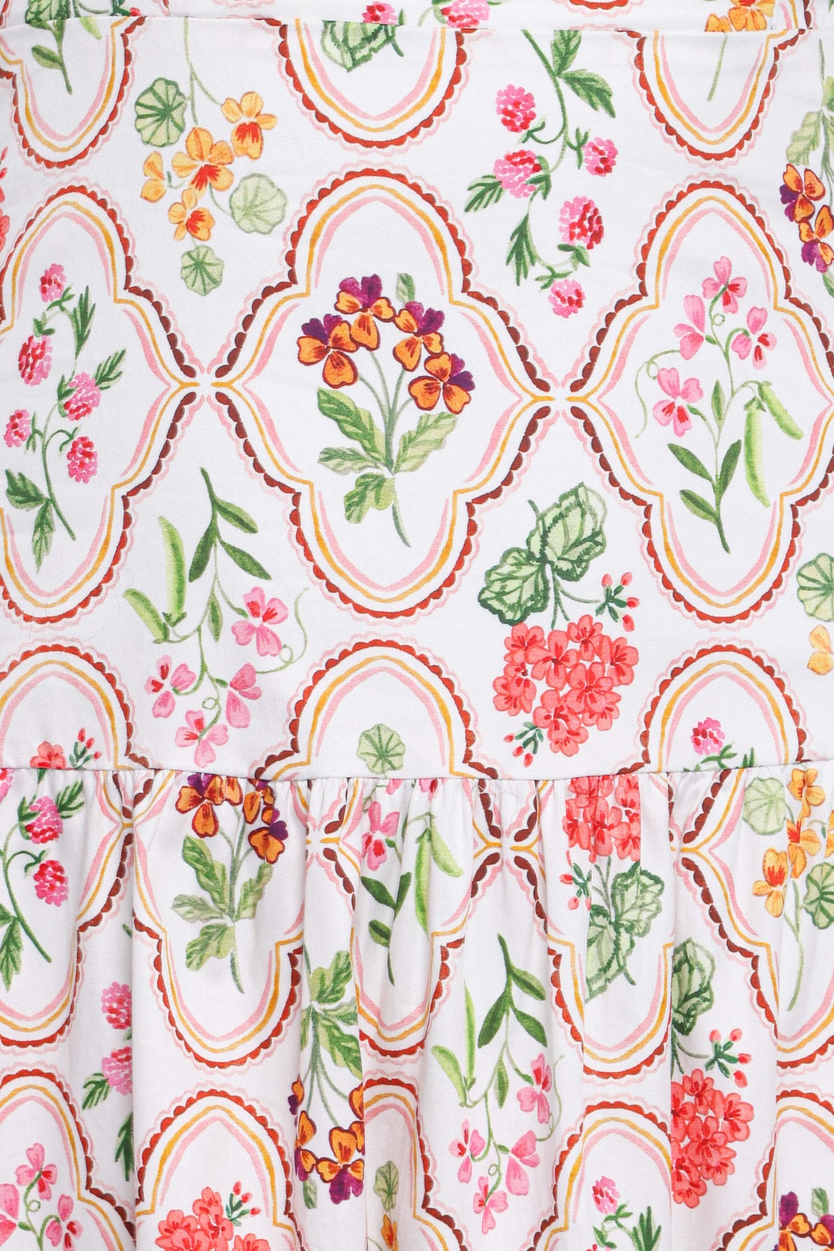 Botanique Midi Dress in Coral Wildflower – view 7 of 8
