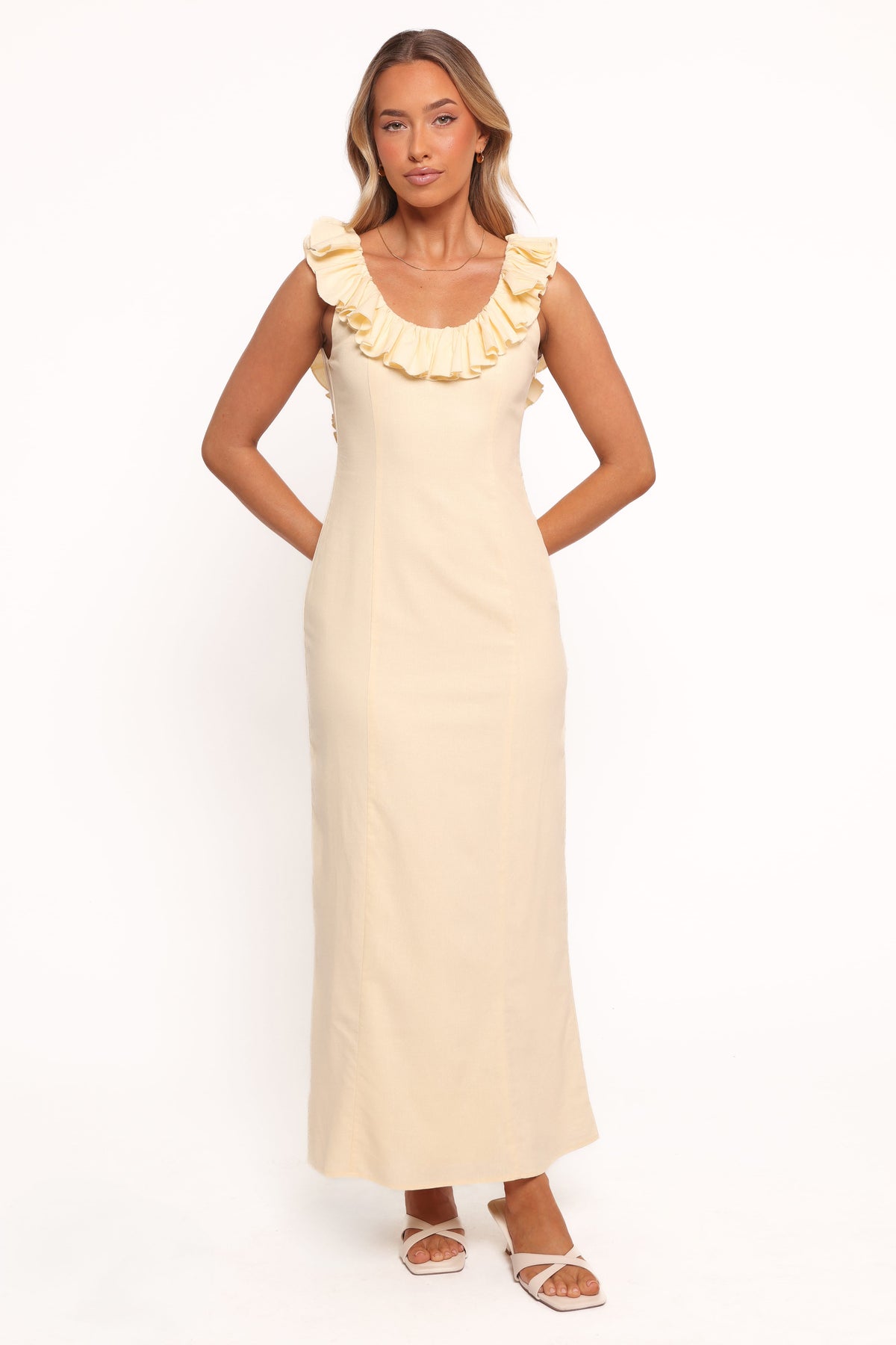 Brienne Maxi Dress in Butter Yellow – view 1 of 6