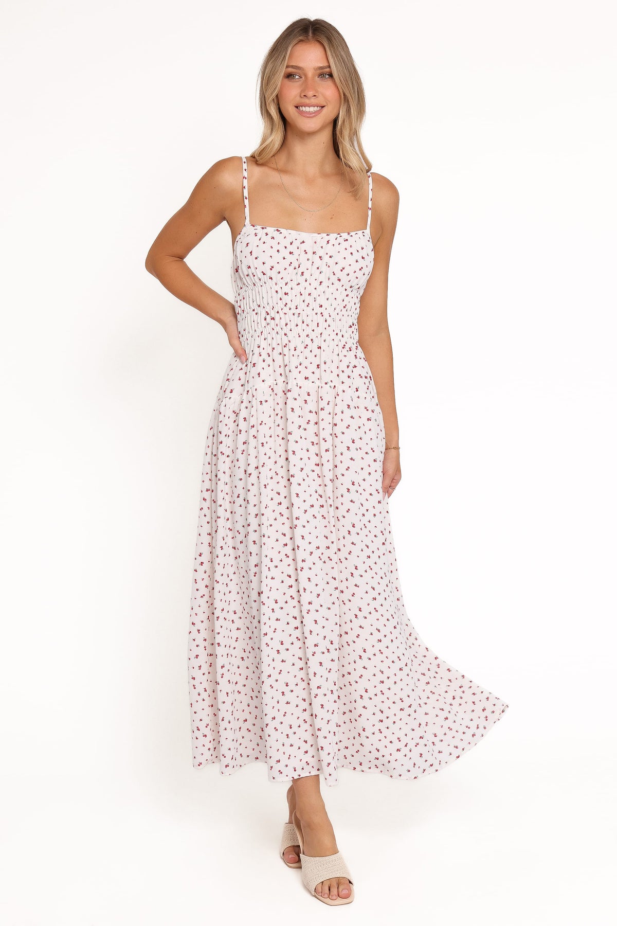 Brittany Maxi Dress in Red Floral – view 2 of 7