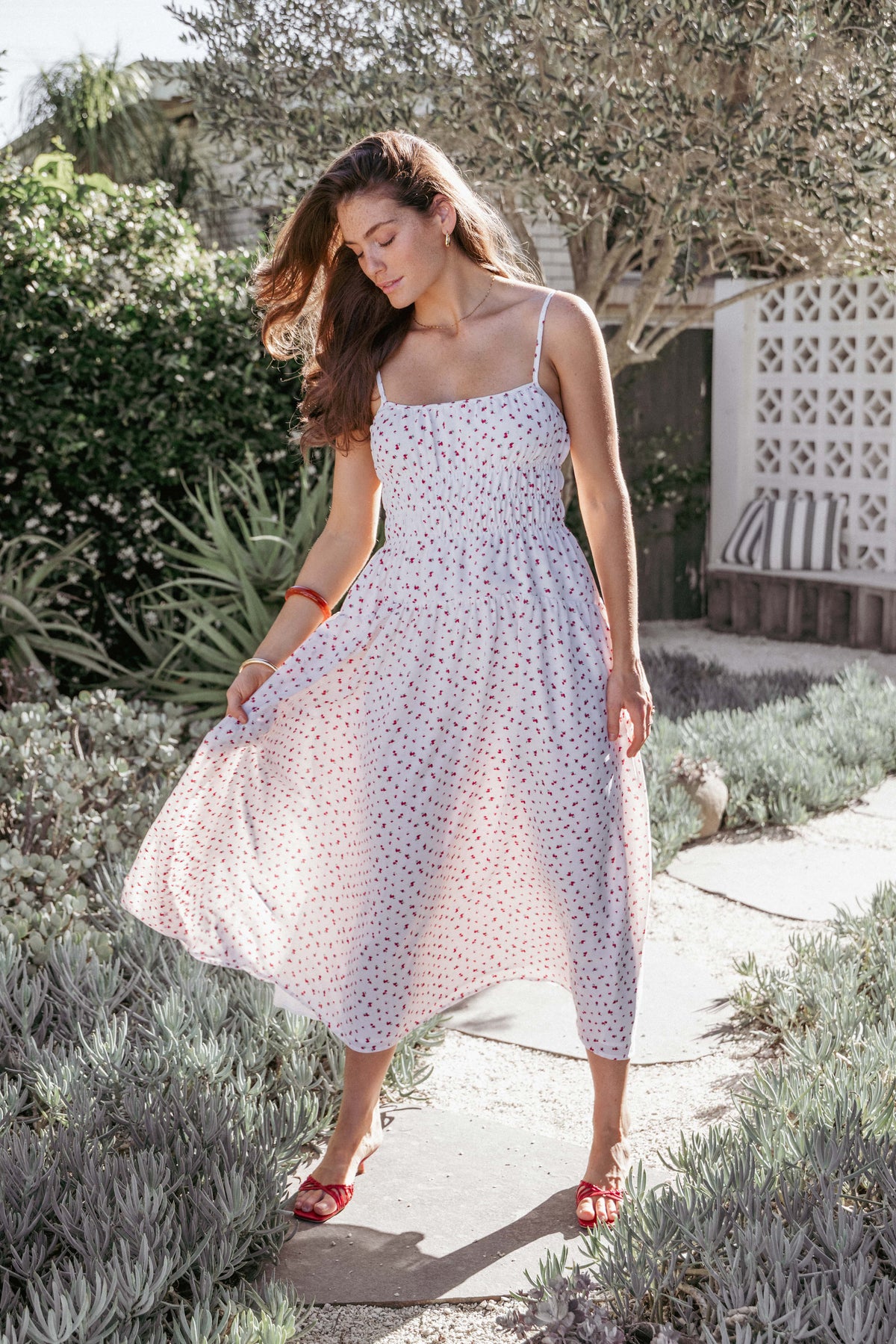 Brittany Maxi Dress in Red Floral – view 7 of 7