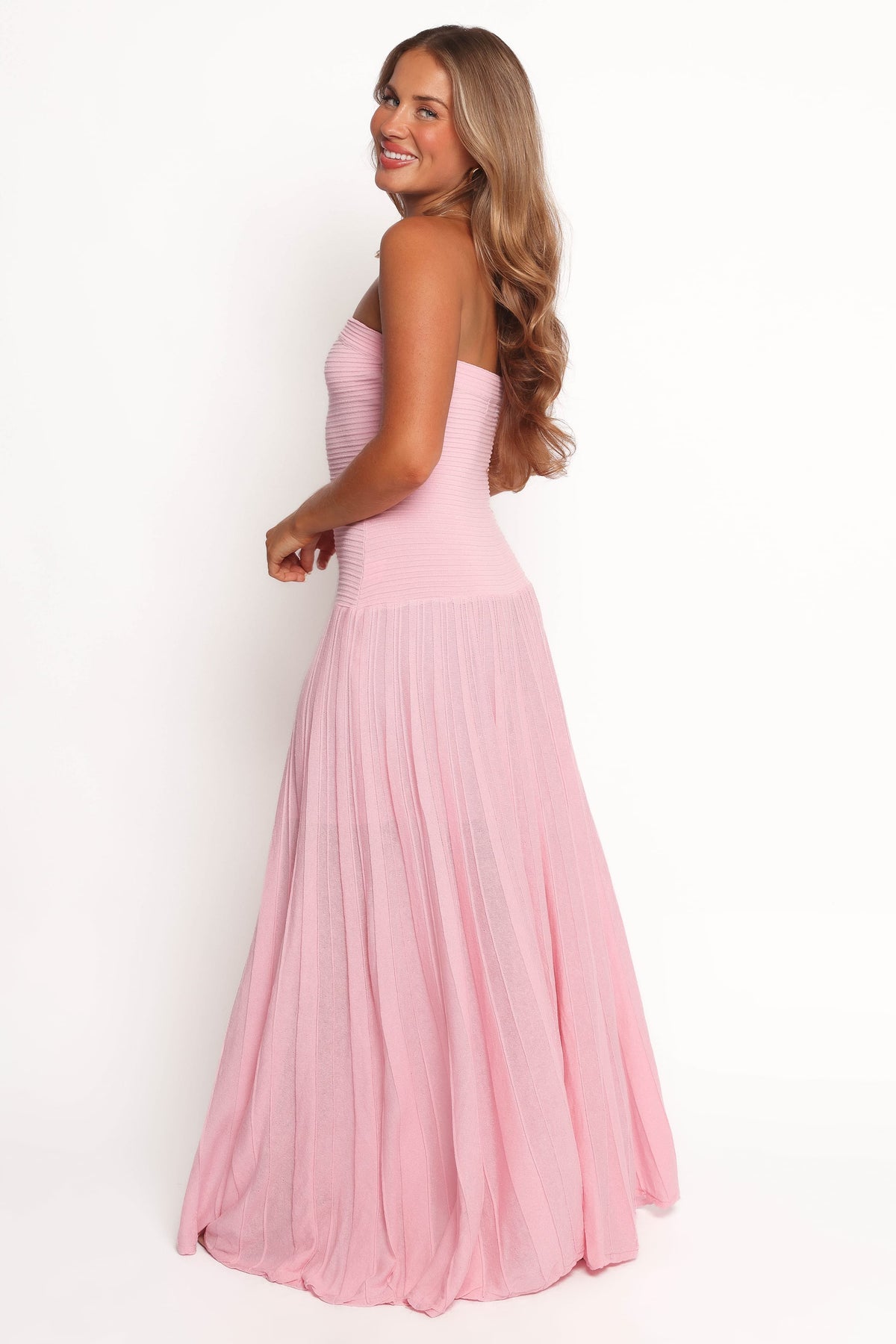 Cadenza Strapless Maxi Dress in Pink – view 4 of 8