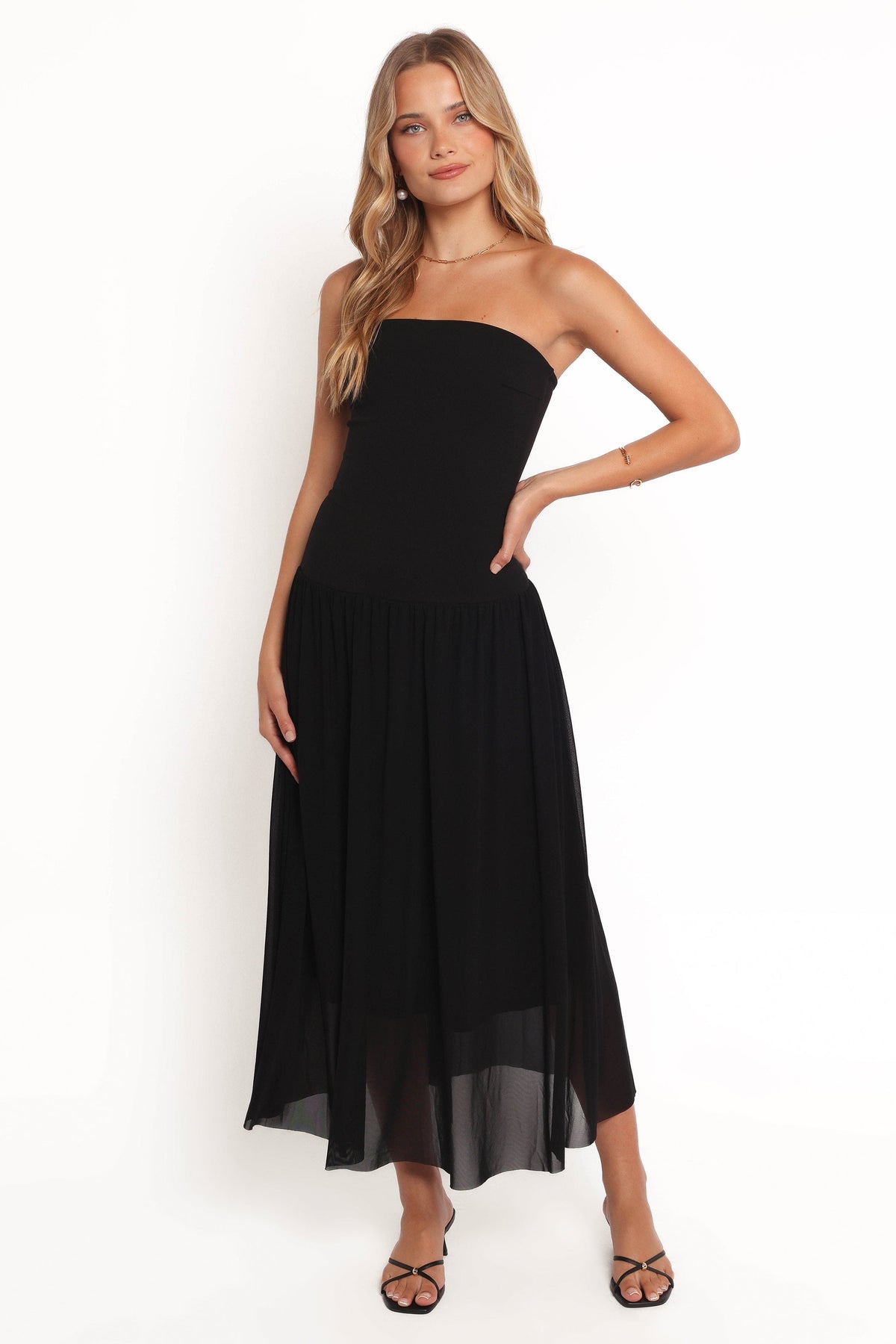 Caitie Midi Dress in Black – view 2 of 8