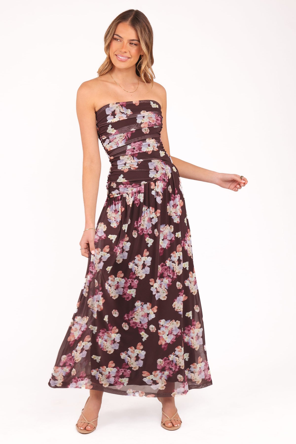 Calypso Maxi Dress in Purple Floral – view 2 of 6