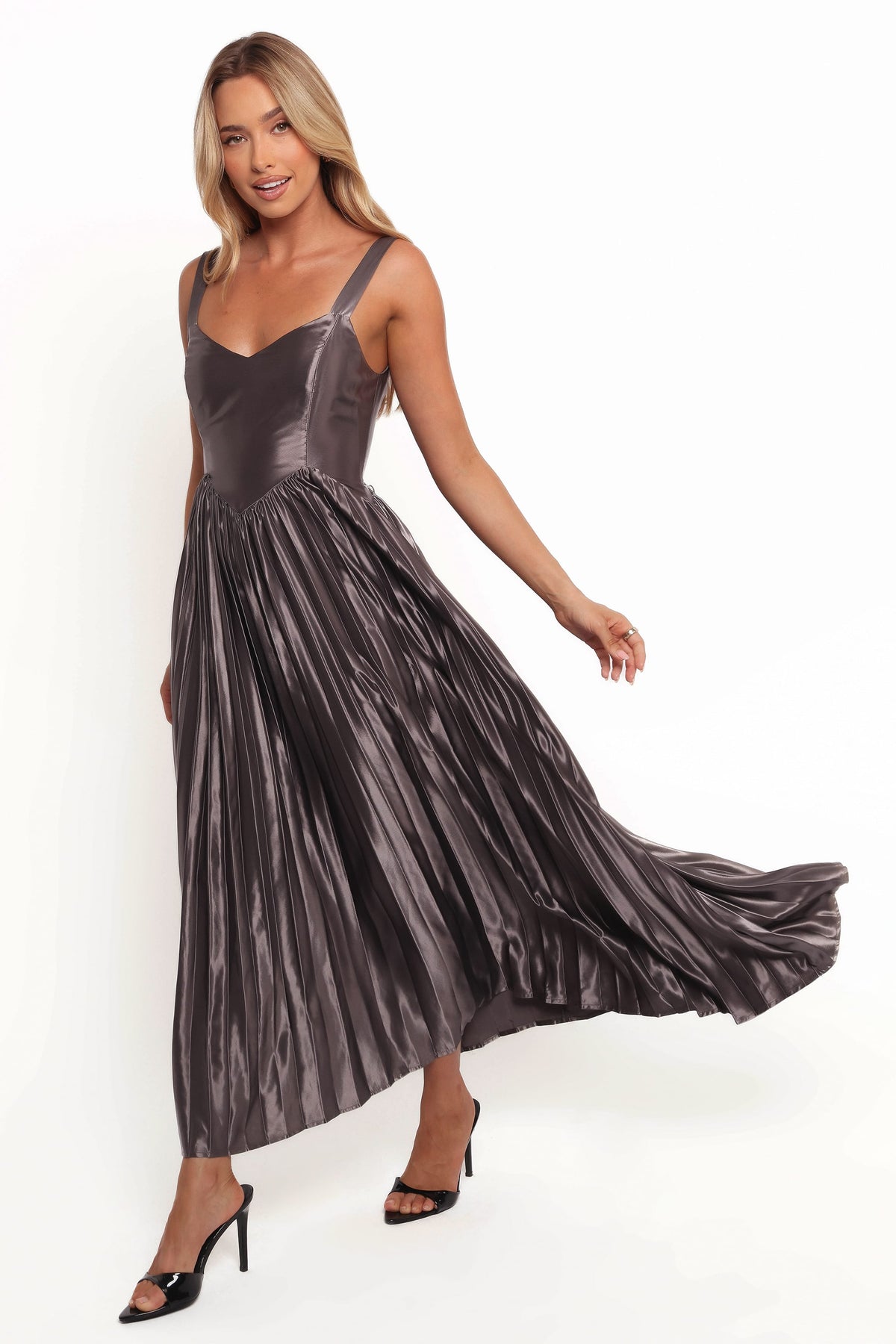 Camala Maxi Dress in Grey Silver – view 4 of 9
