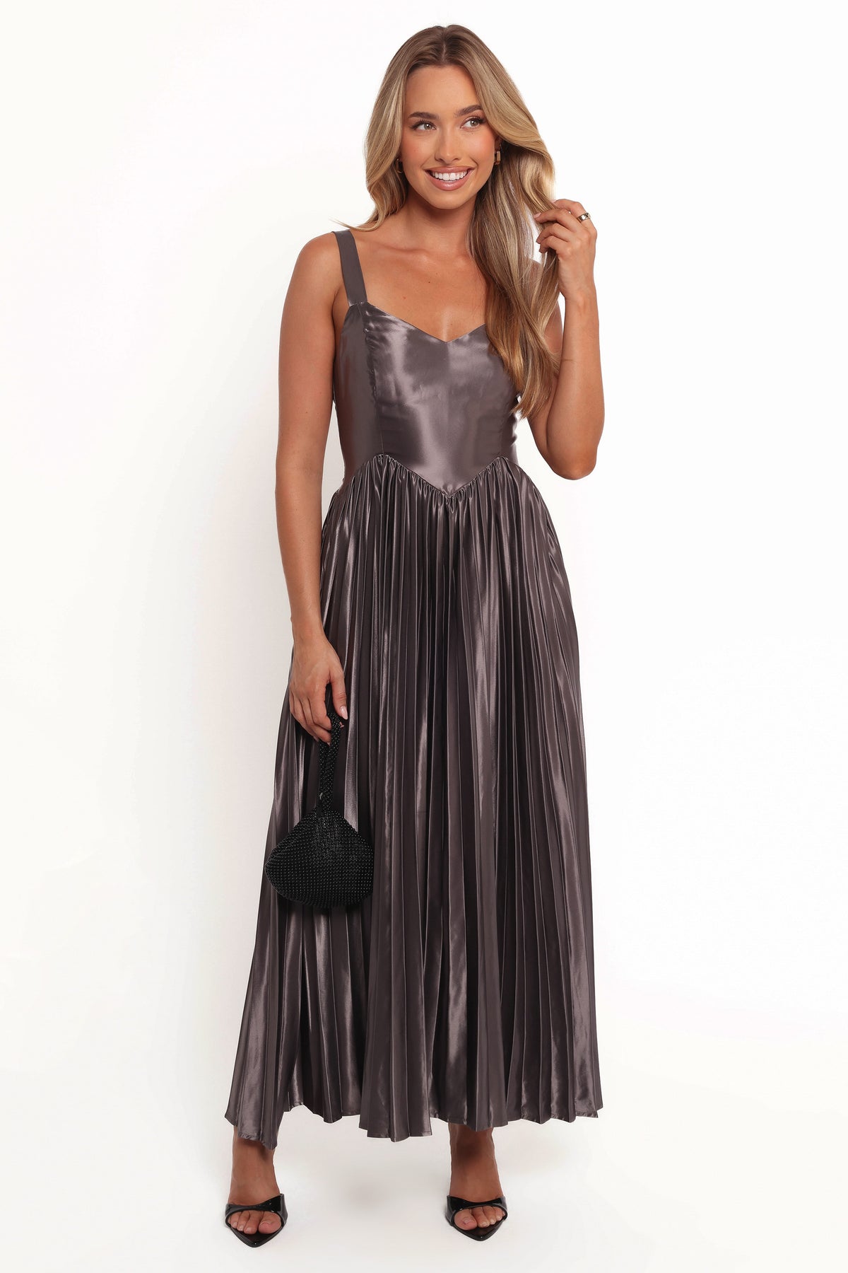 Camala Maxi Dress in Grey Silver – view 7 of 9