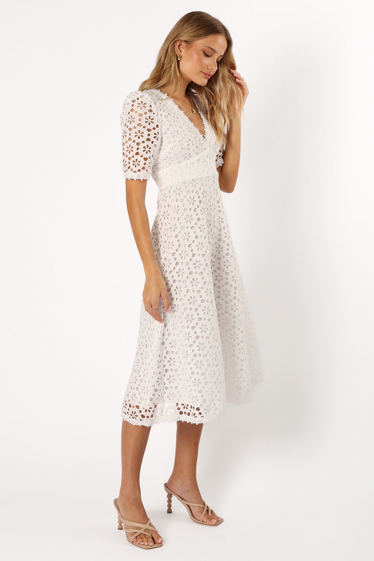 Camellia Midi Dress in White – view 7 of 9