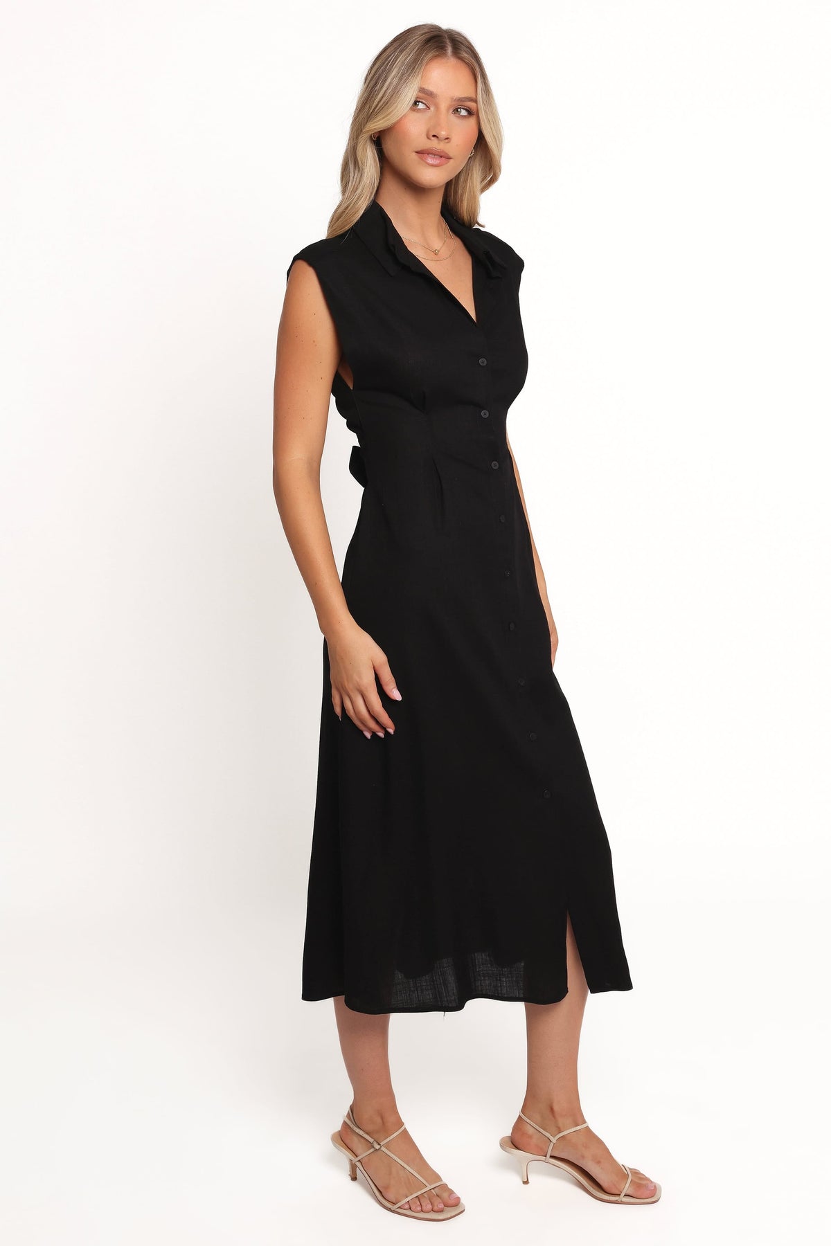 Cami Midi Dress in Black – view 6 of 9