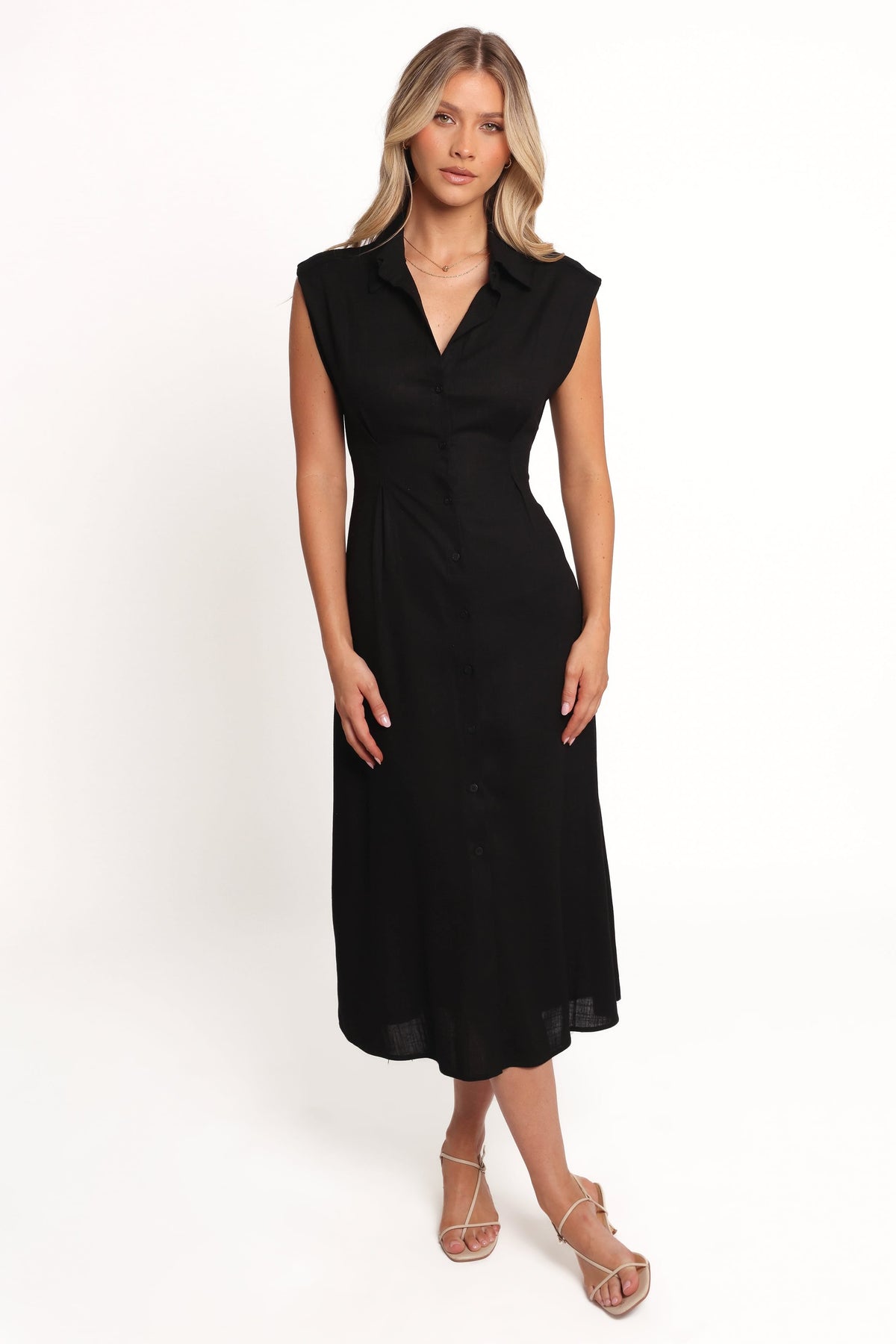 Cami Midi Dress in Black – view 7 of 9