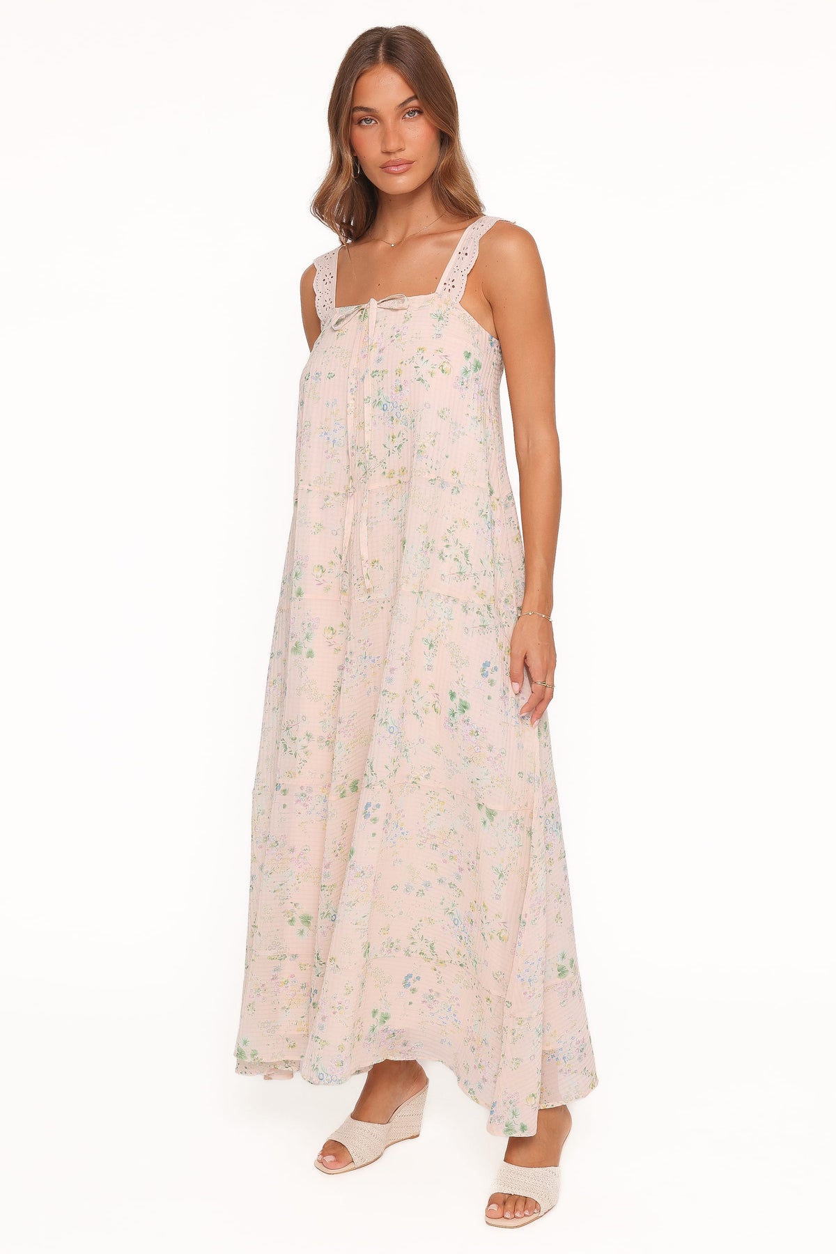 Caroline Maxi Dress in Pastel Pink Floral – view 2 of 7