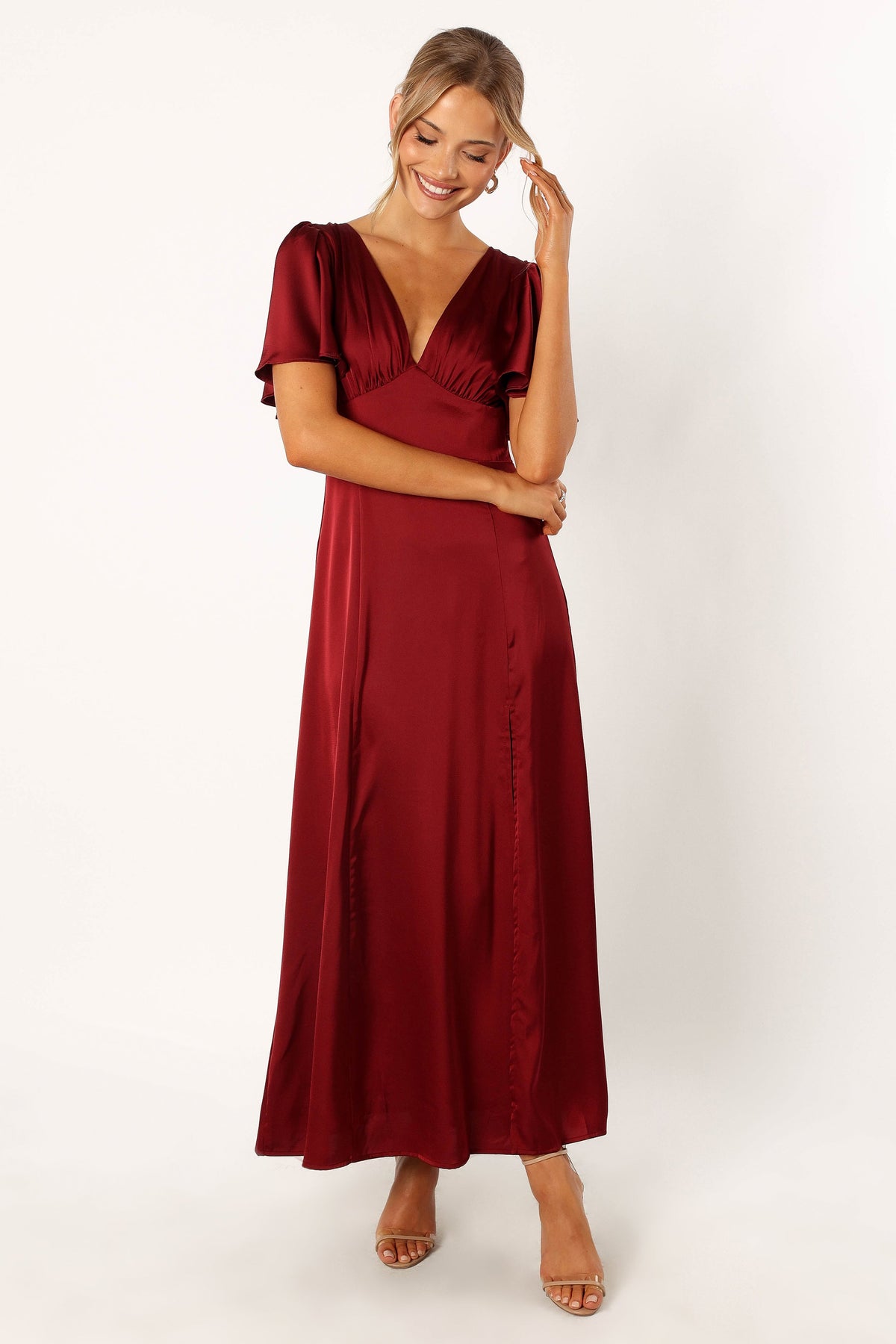 Casper Maxi Dress in Wine – view 5 of 10