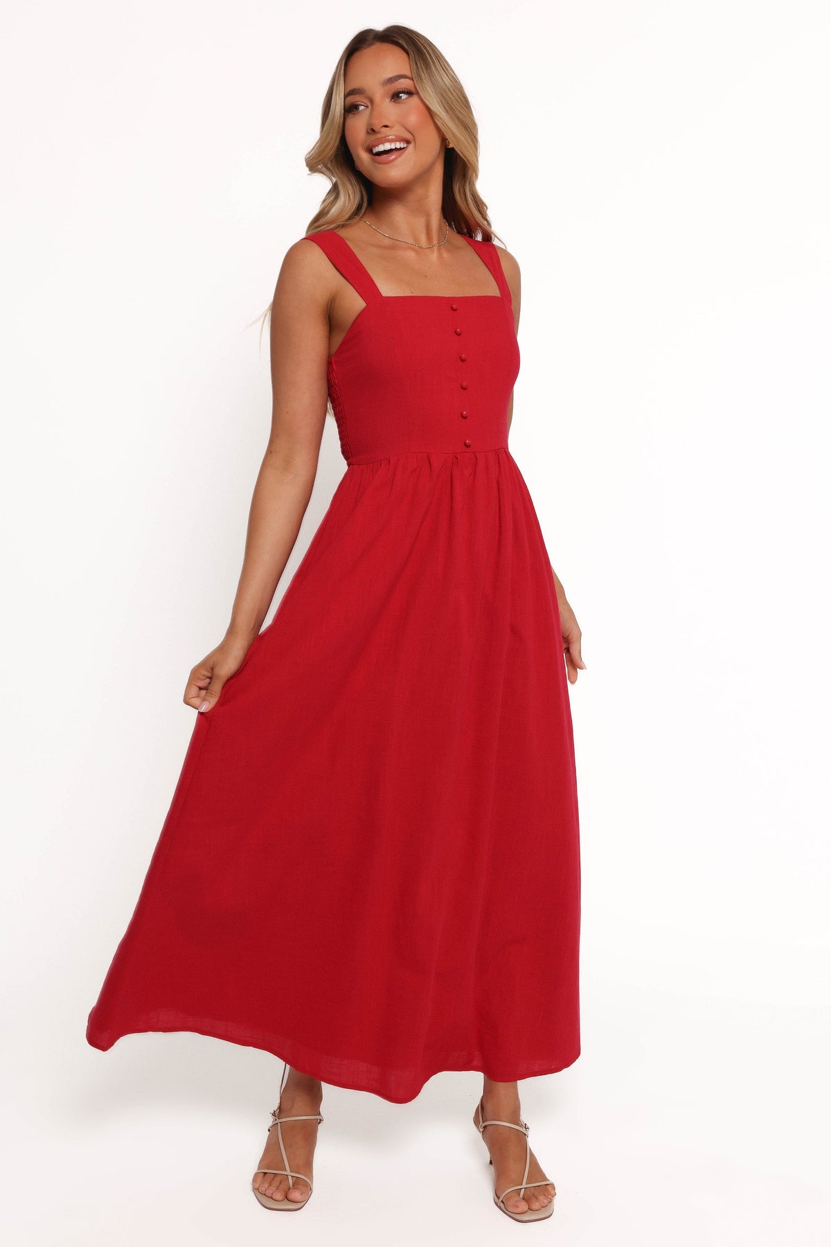 Caty Maxi Dress in Red – view 3 of 8