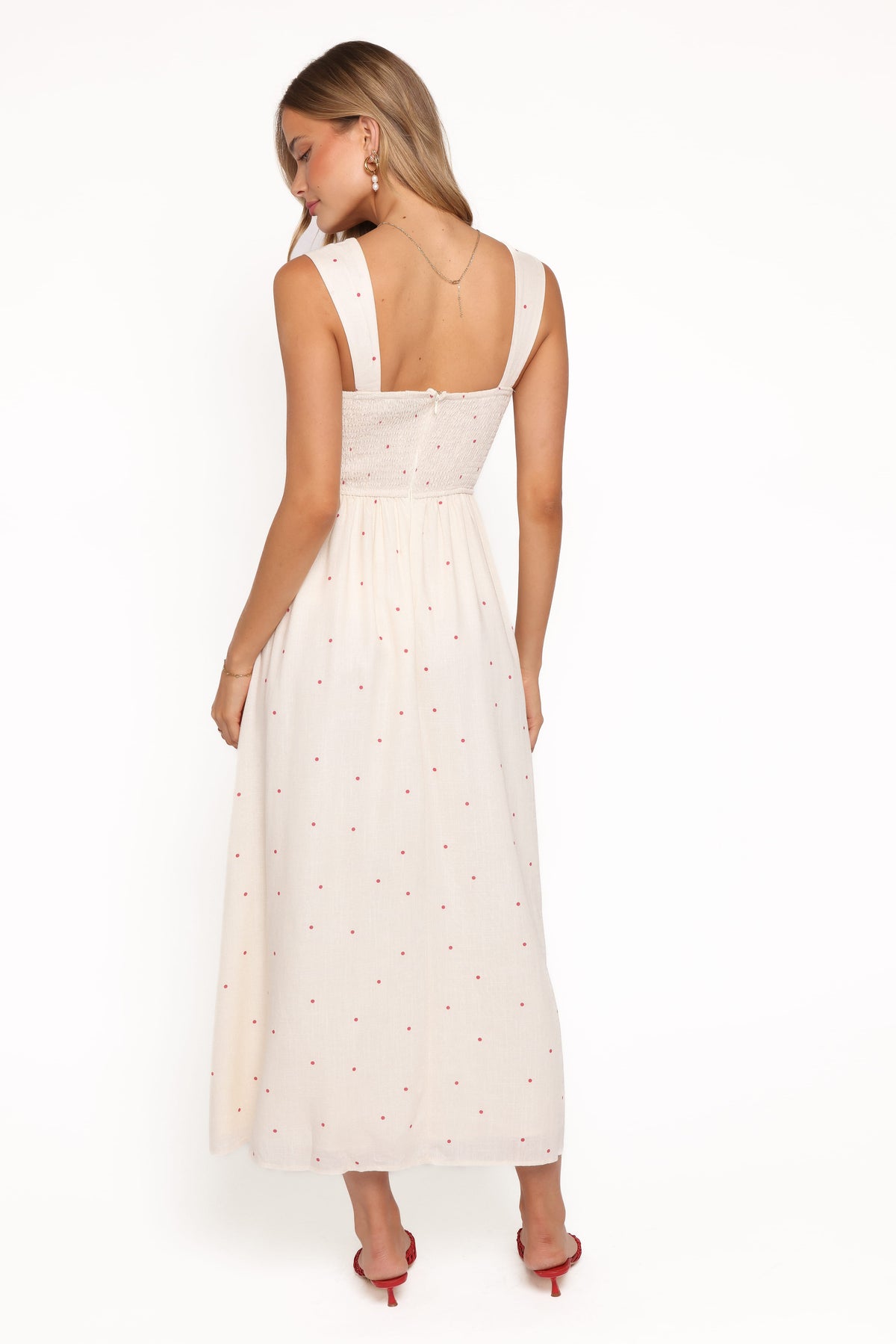 Caty Maxi Dress in Red Polka Dot – view 4 of 6