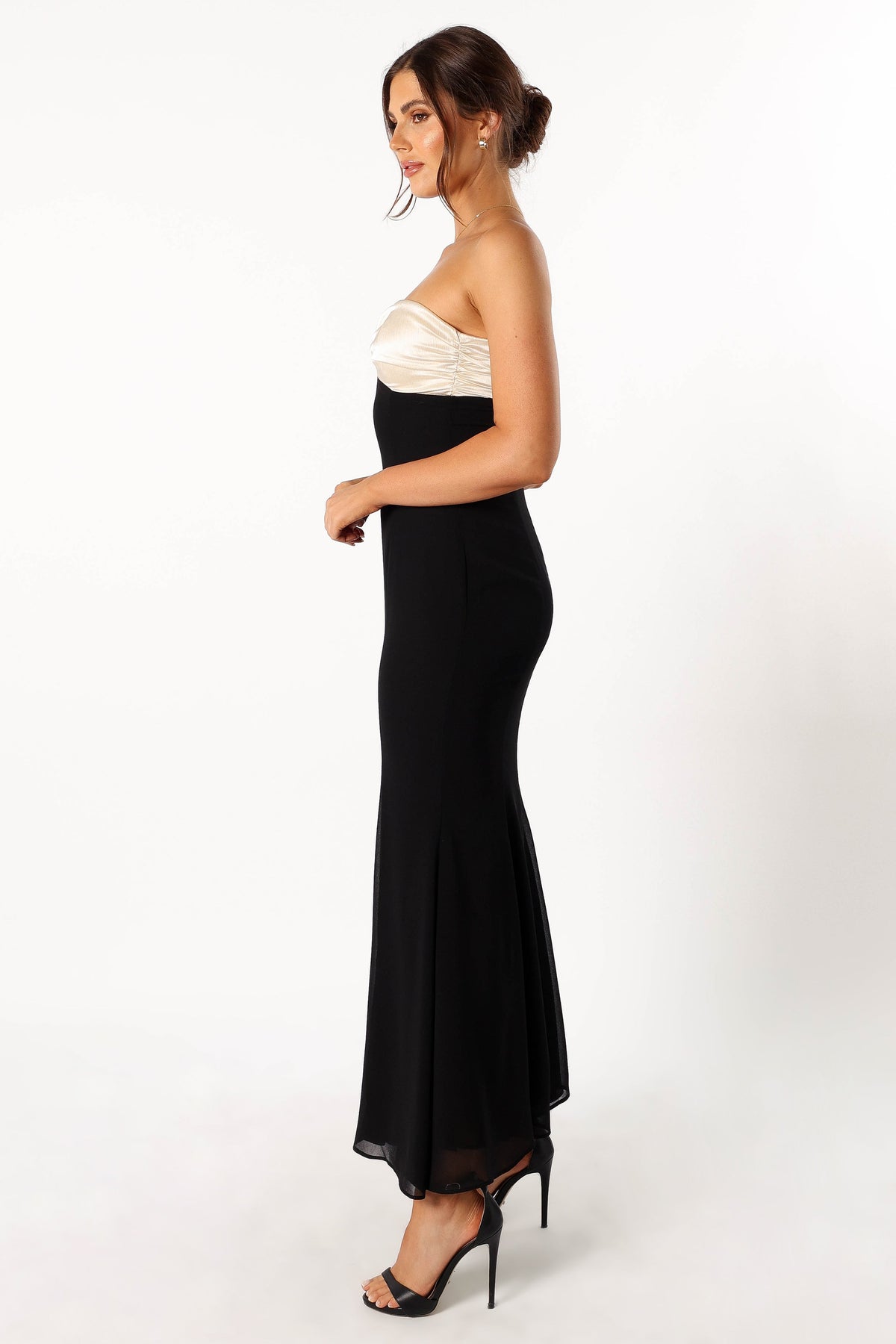 Cecilia Strapless Maxi Dress in Black – view 4 of 9