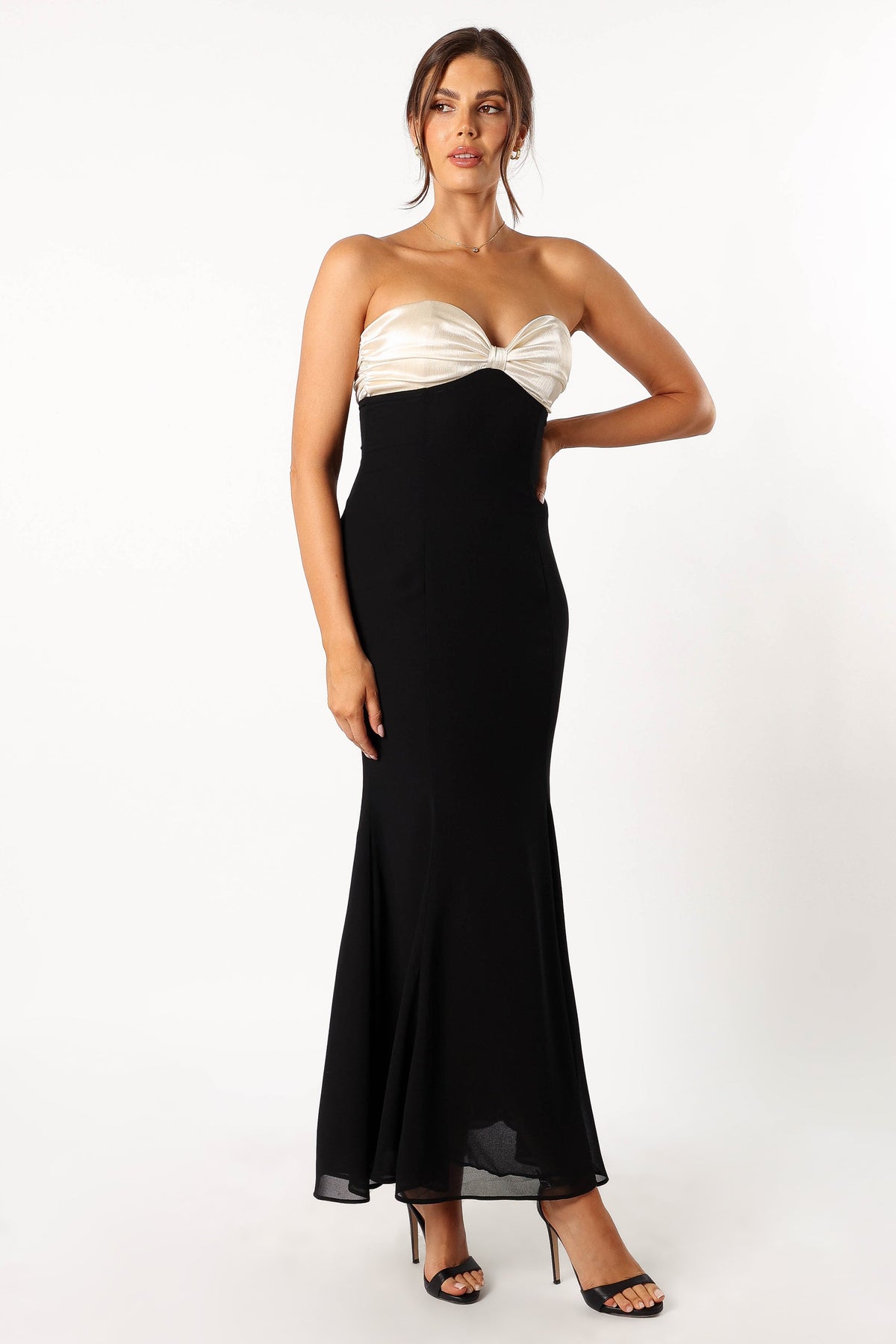 Cecilia Strapless Maxi Dress in Black – view 6 of 9