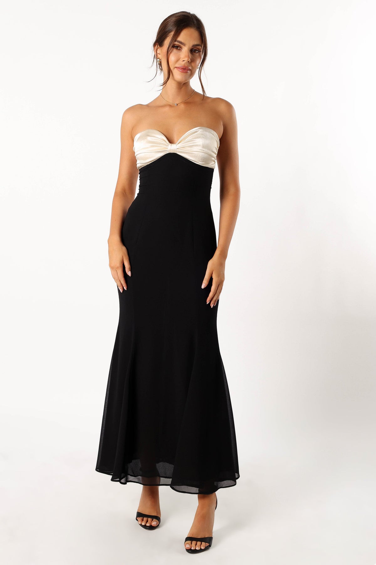 Cecilia Strapless Maxi Dress in Black – view 7 of 9