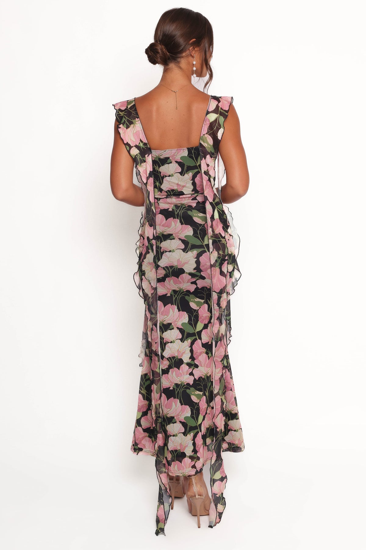 Chiara Maxi Dress in Black Floral – view 4 of 6