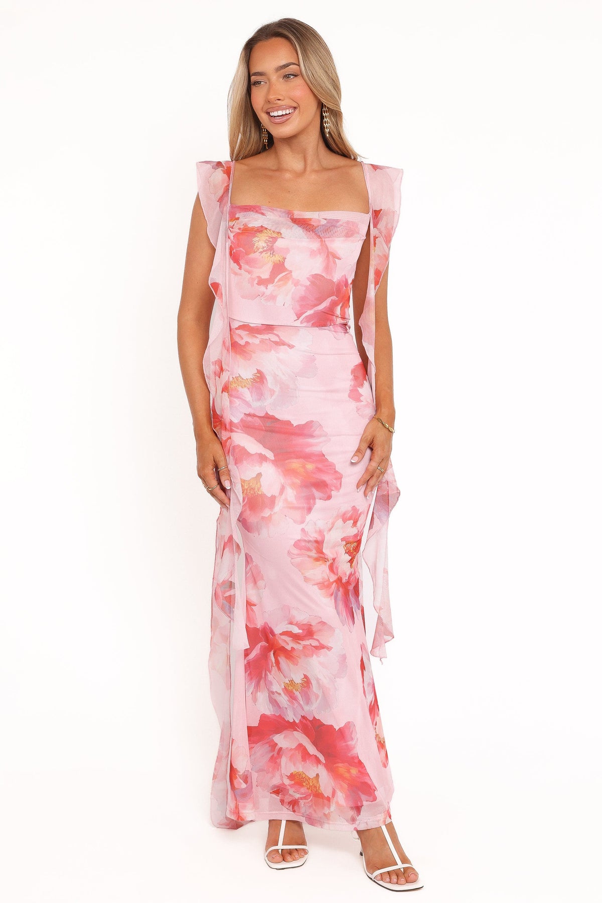 Chiara Maxi Dress in Pink Peony – view 2 of 7