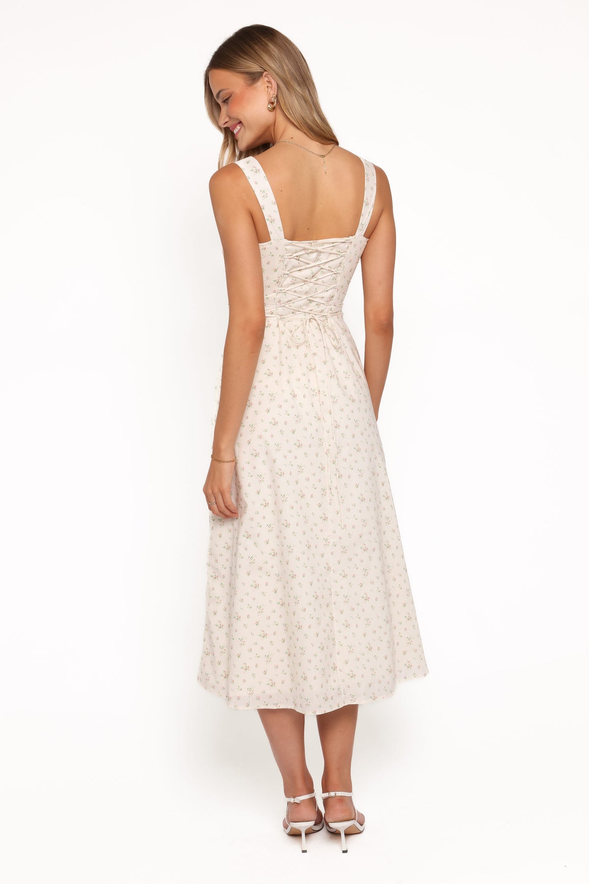 Clarissa Midi Dress in White Betty – view 5 of 7