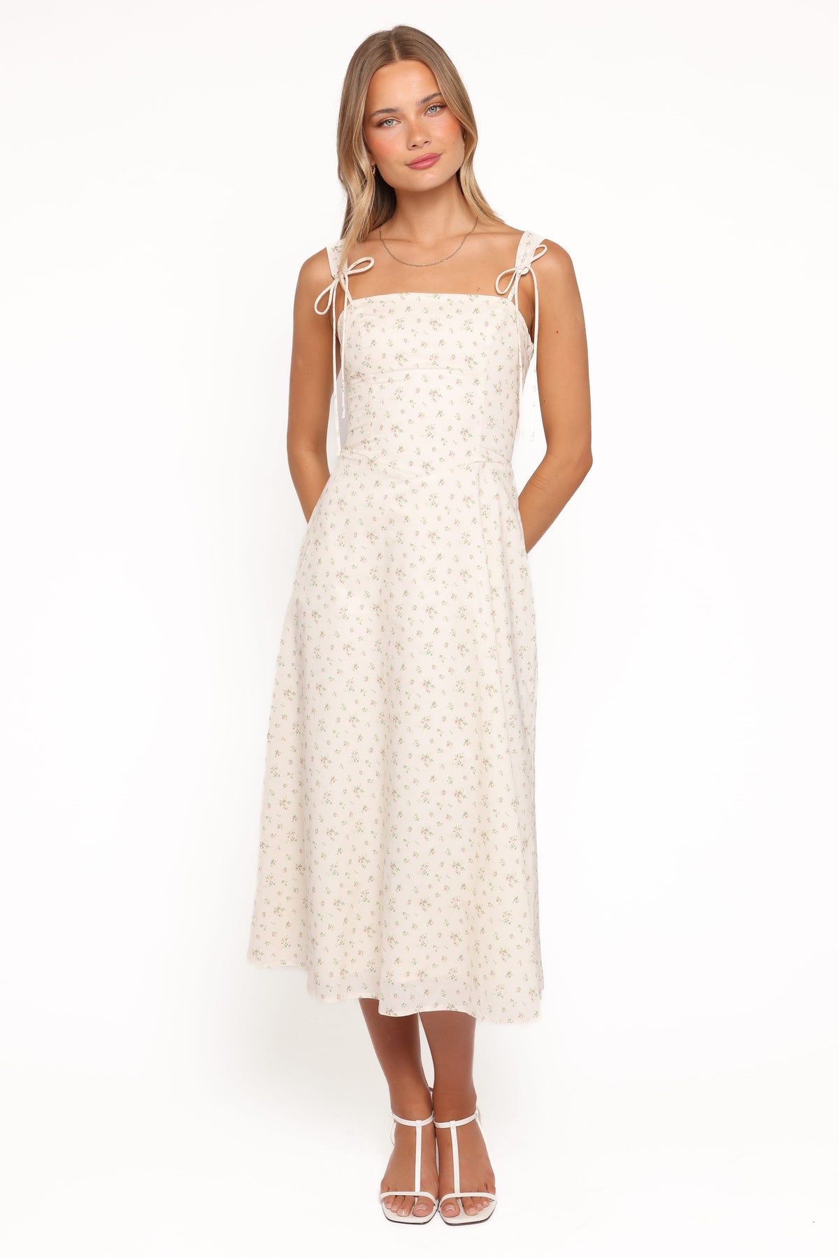 Clarissa Midi Dress in White Betty – view 6 of 7