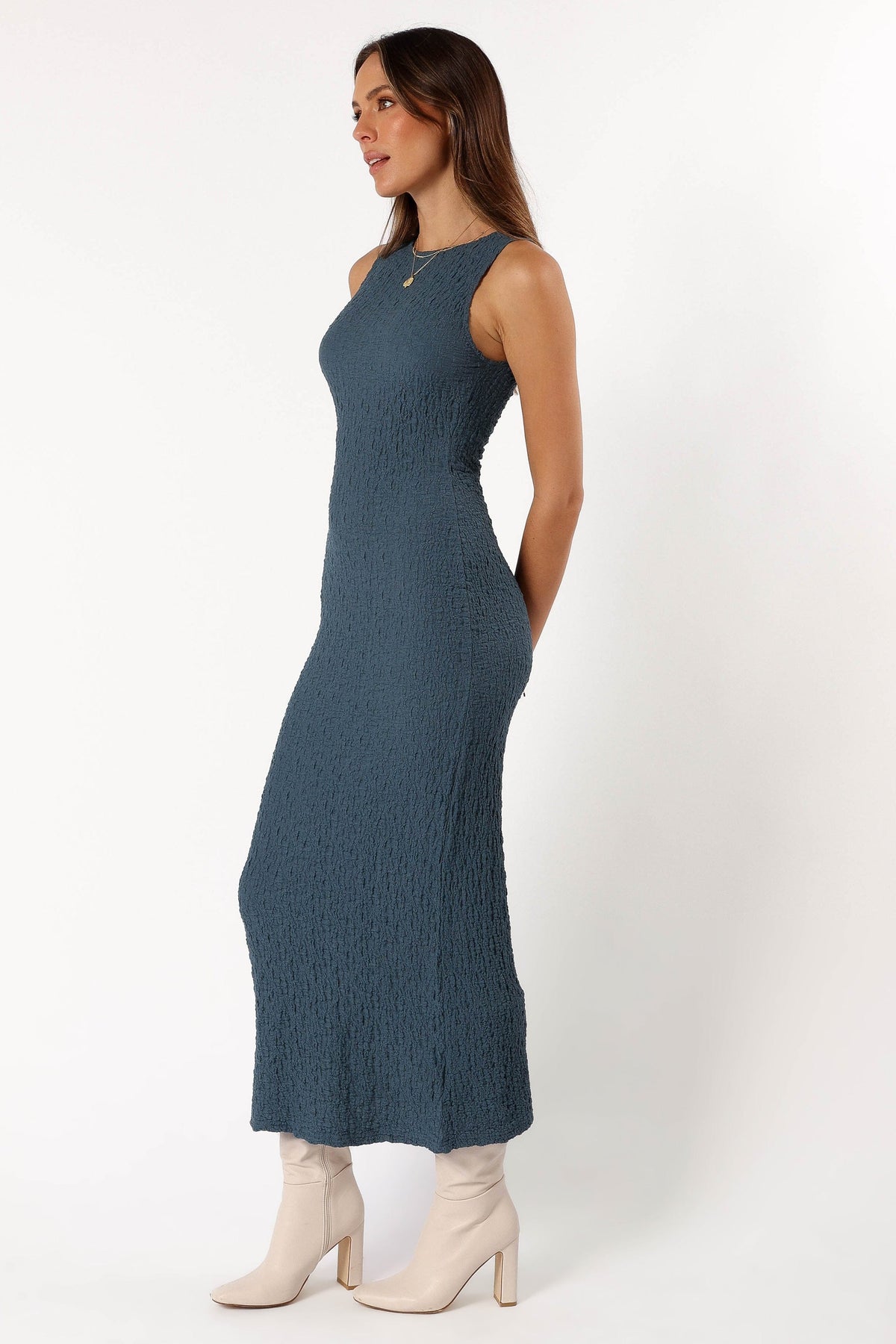 Clark Maxi Dress in Charcoal – view 3 of 8